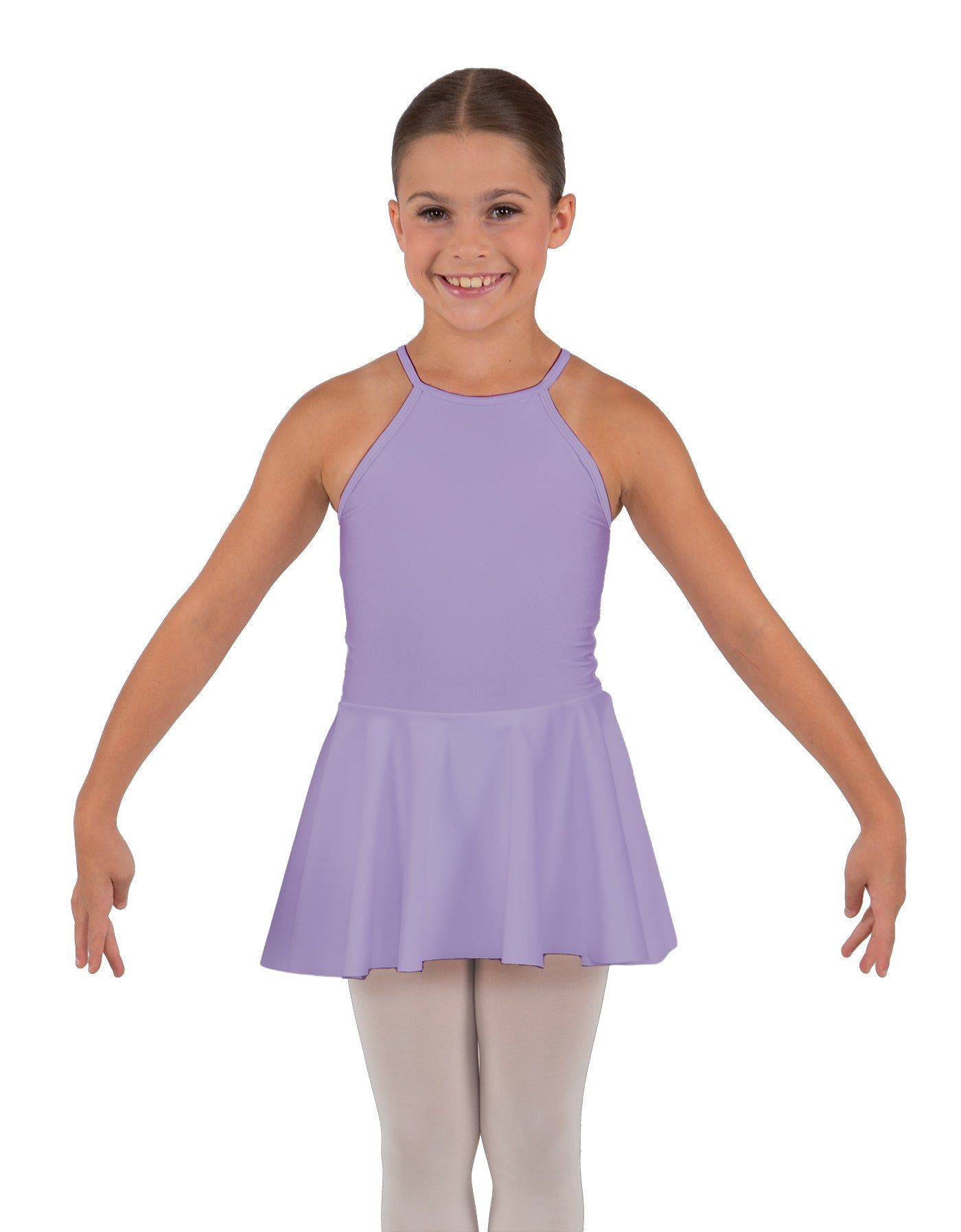 Solid Lycra Halter Binding Dress