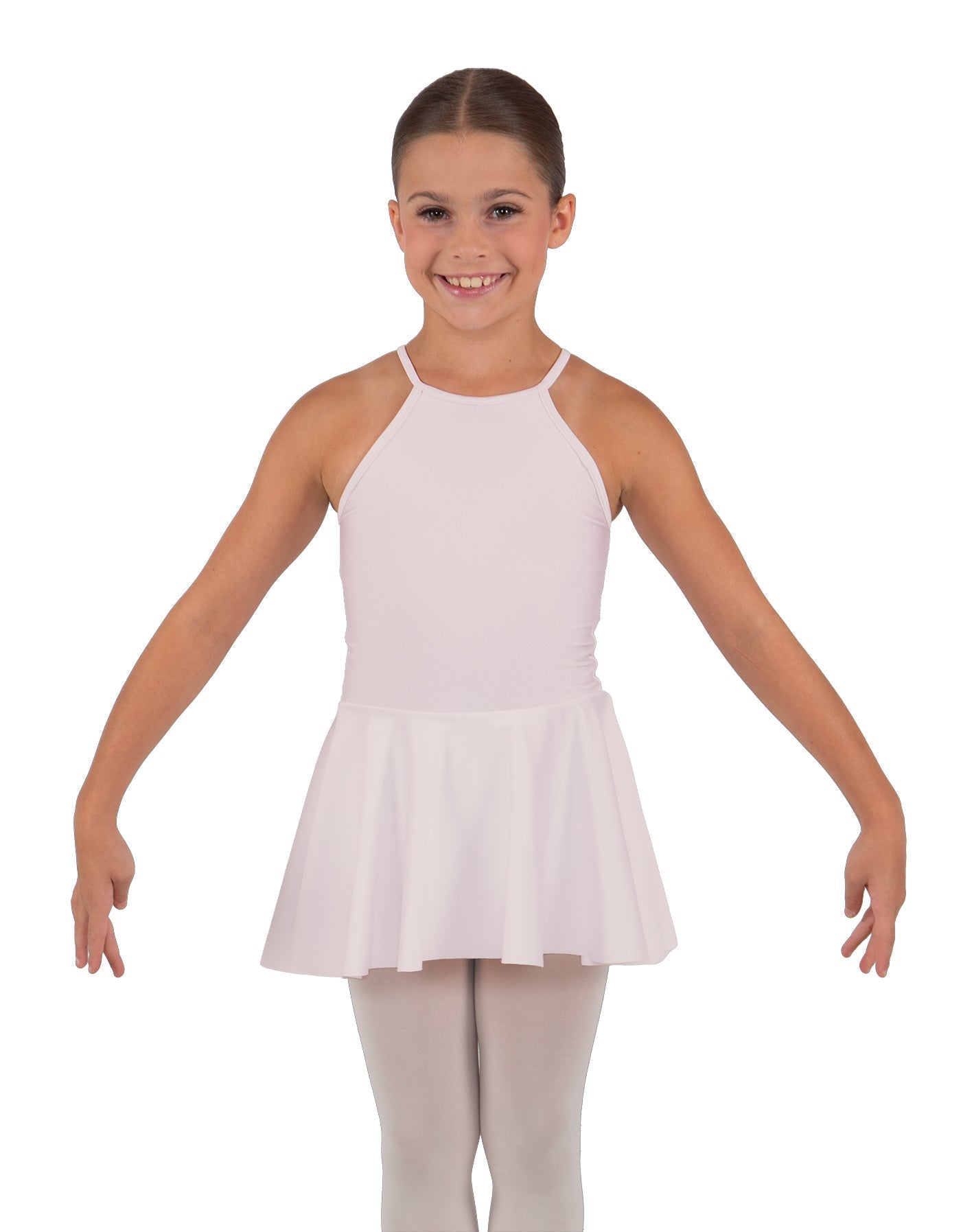 Solid Lycra Halter Binding Dress
