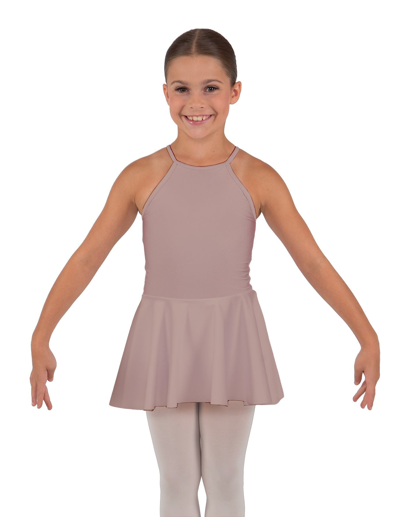 Solid Lycra Halter Binding Dress
