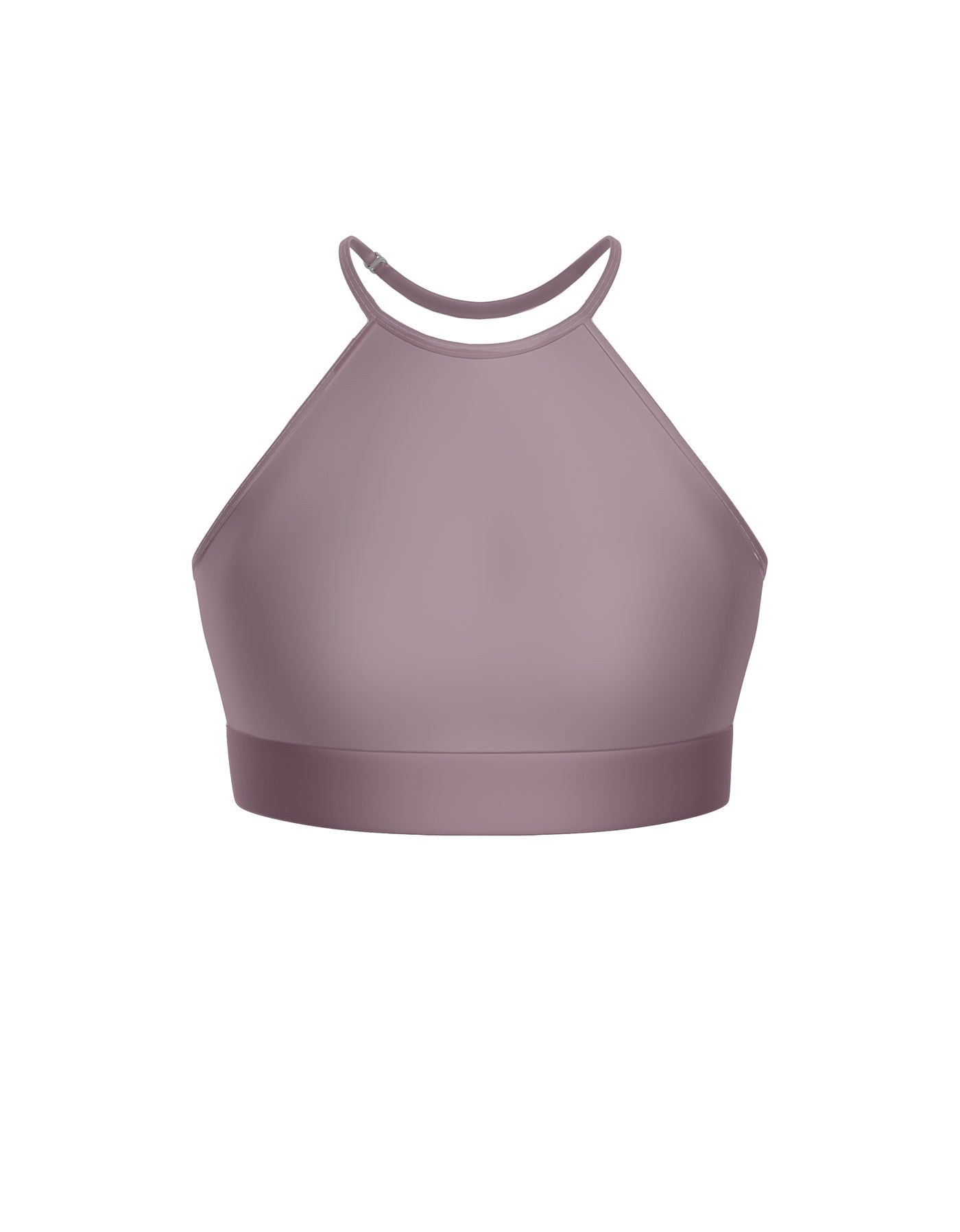 Solid Lycra Halter Binding Crop Top