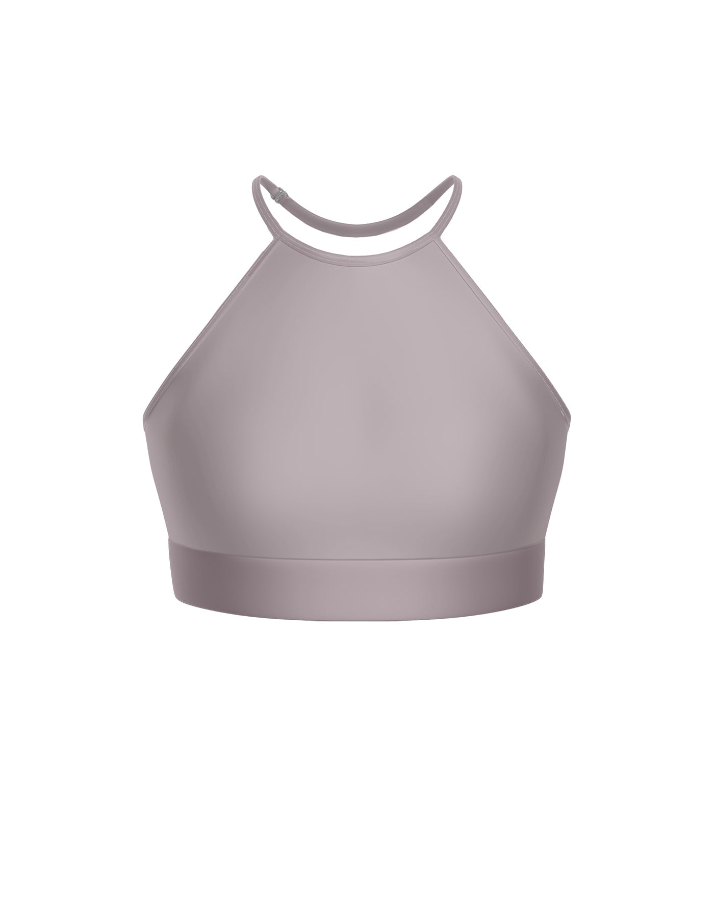 Solid Lycra Halter Binding Crop Top