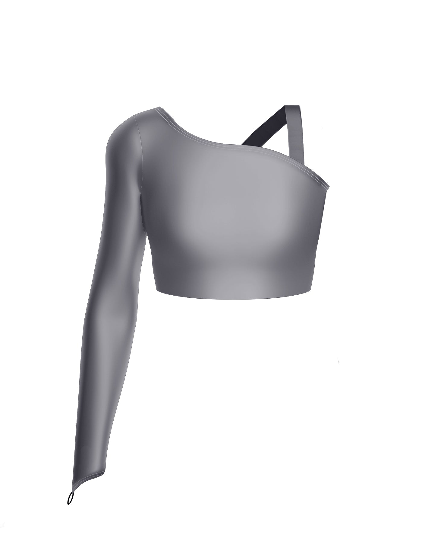 Solid Lycra Sparks Fly Crop Top
