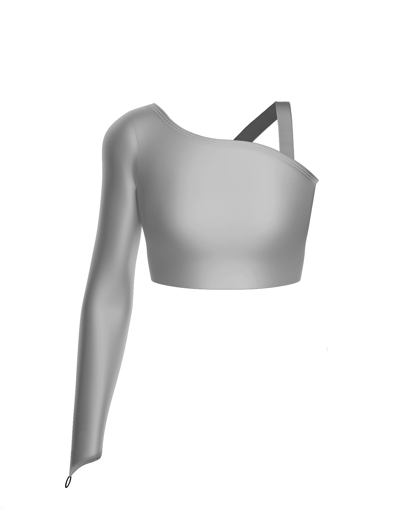 Solid Lycra Sparks Fly Crop Top