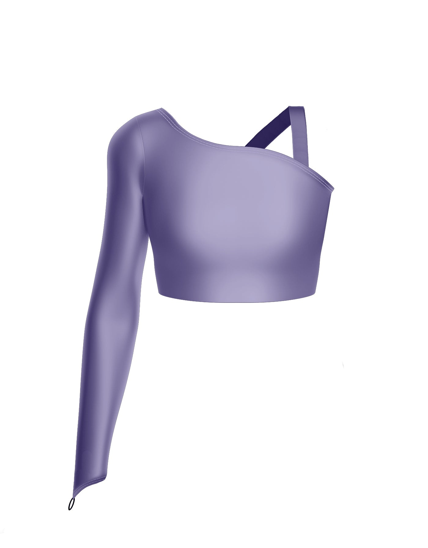 Solid Lycra Sparks Fly Crop Top
