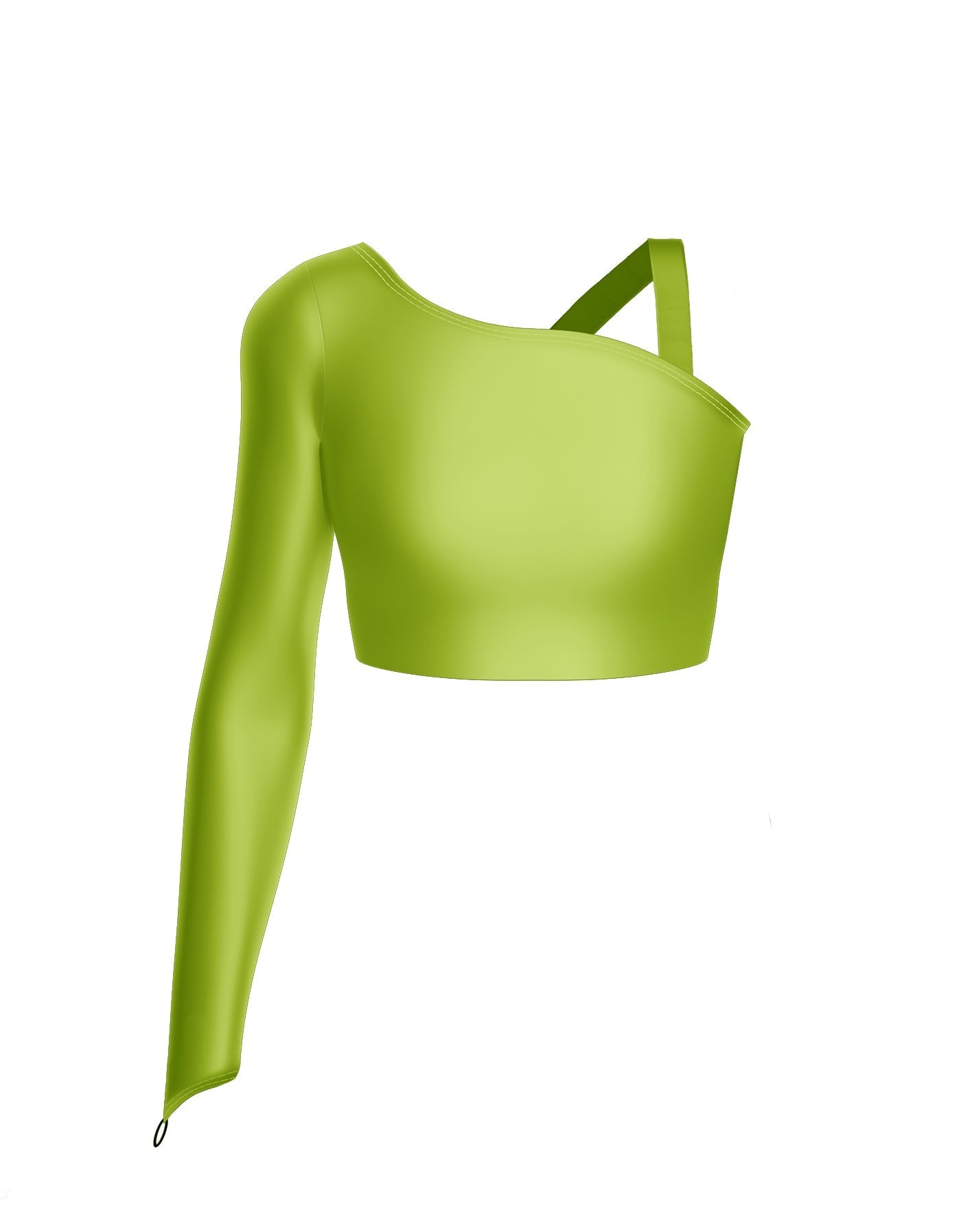 Solid Lycra Sparks Fly Crop Top