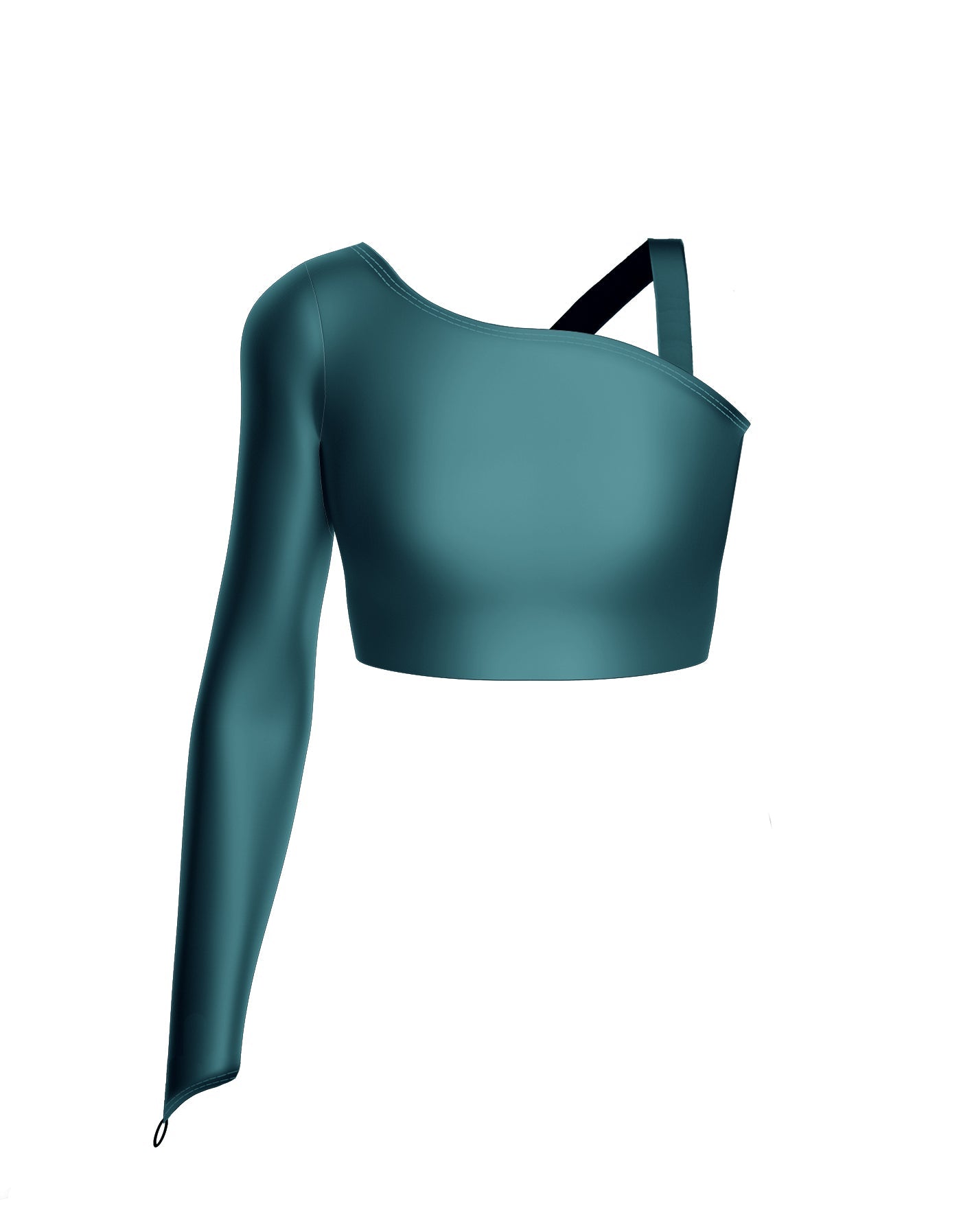 Solid Lycra Sparks Fly Crop Top