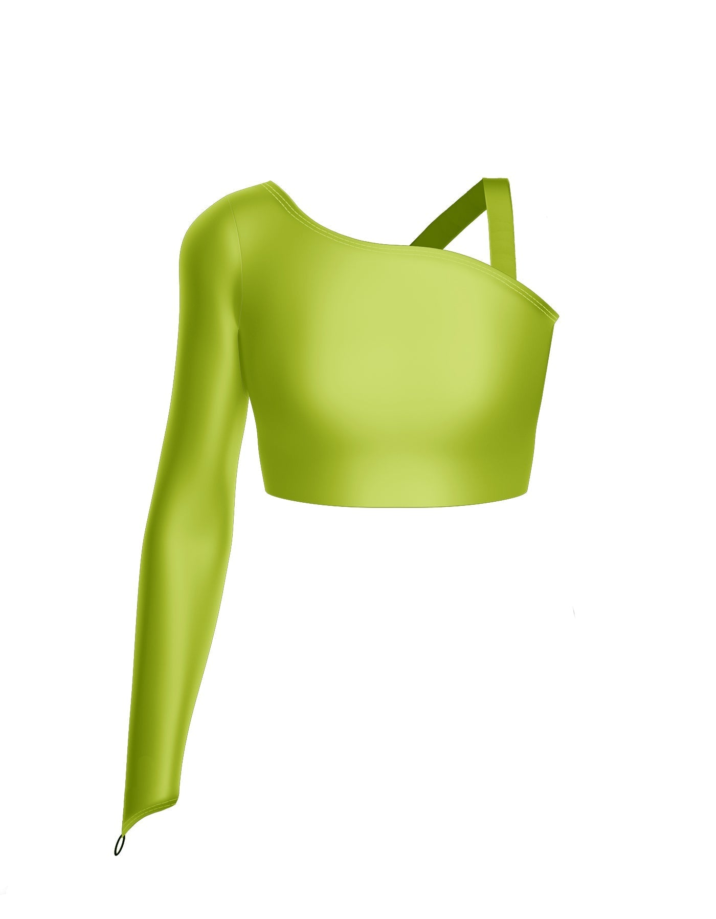 Solid Lycra Sparks Fly Crop Top