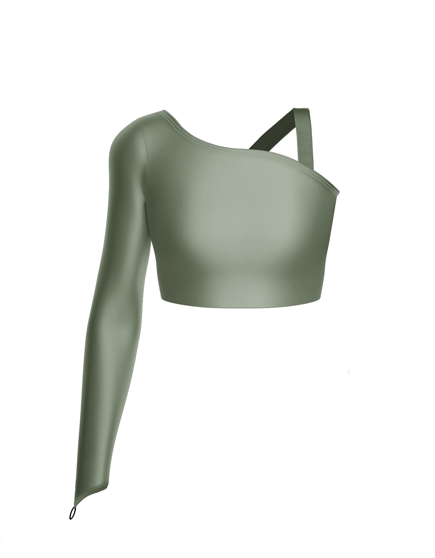 Solid Lycra Sparks Fly Crop Top