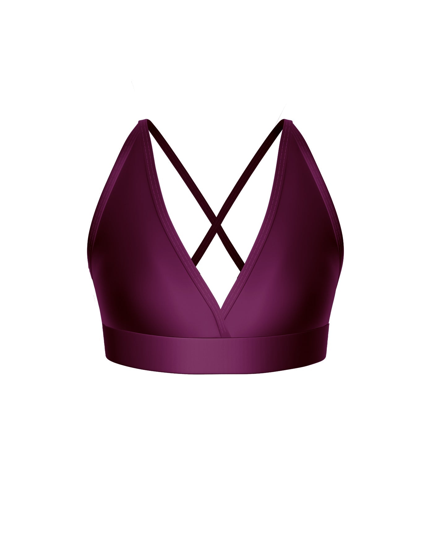 Solid Lycra V Bra