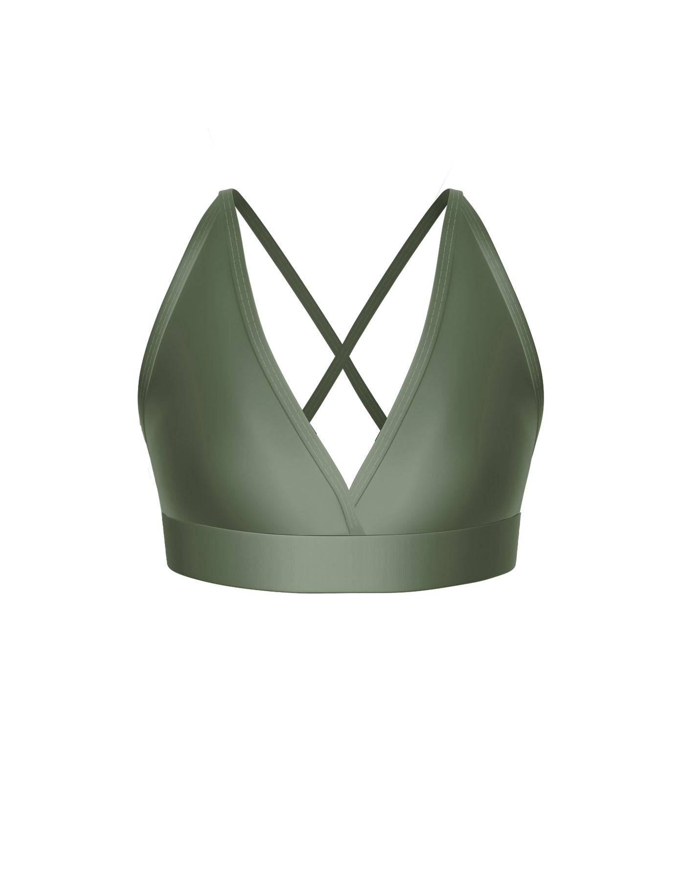 Solid Lycra V Bra