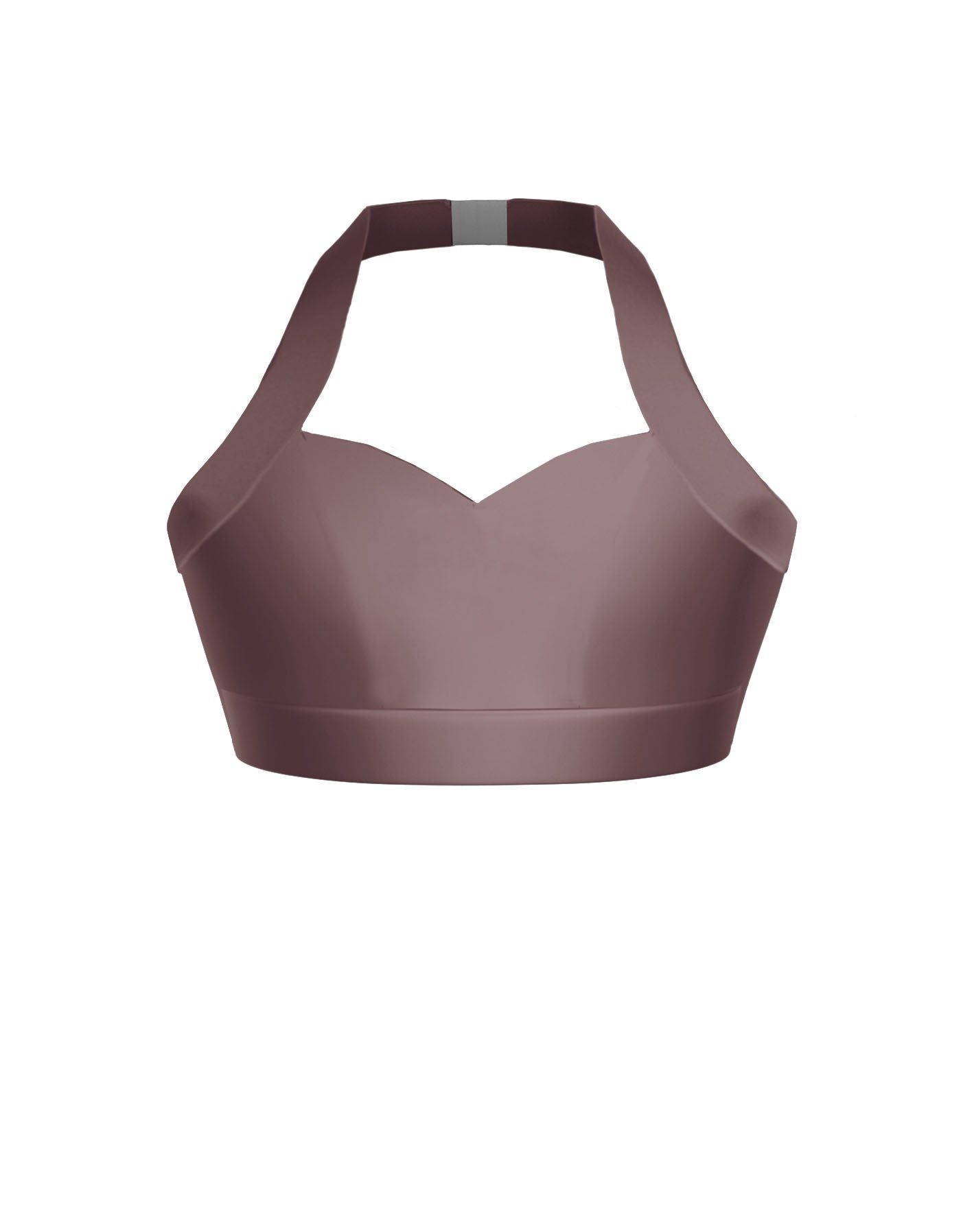 Solid Lycra Halter Sweetheart Bra