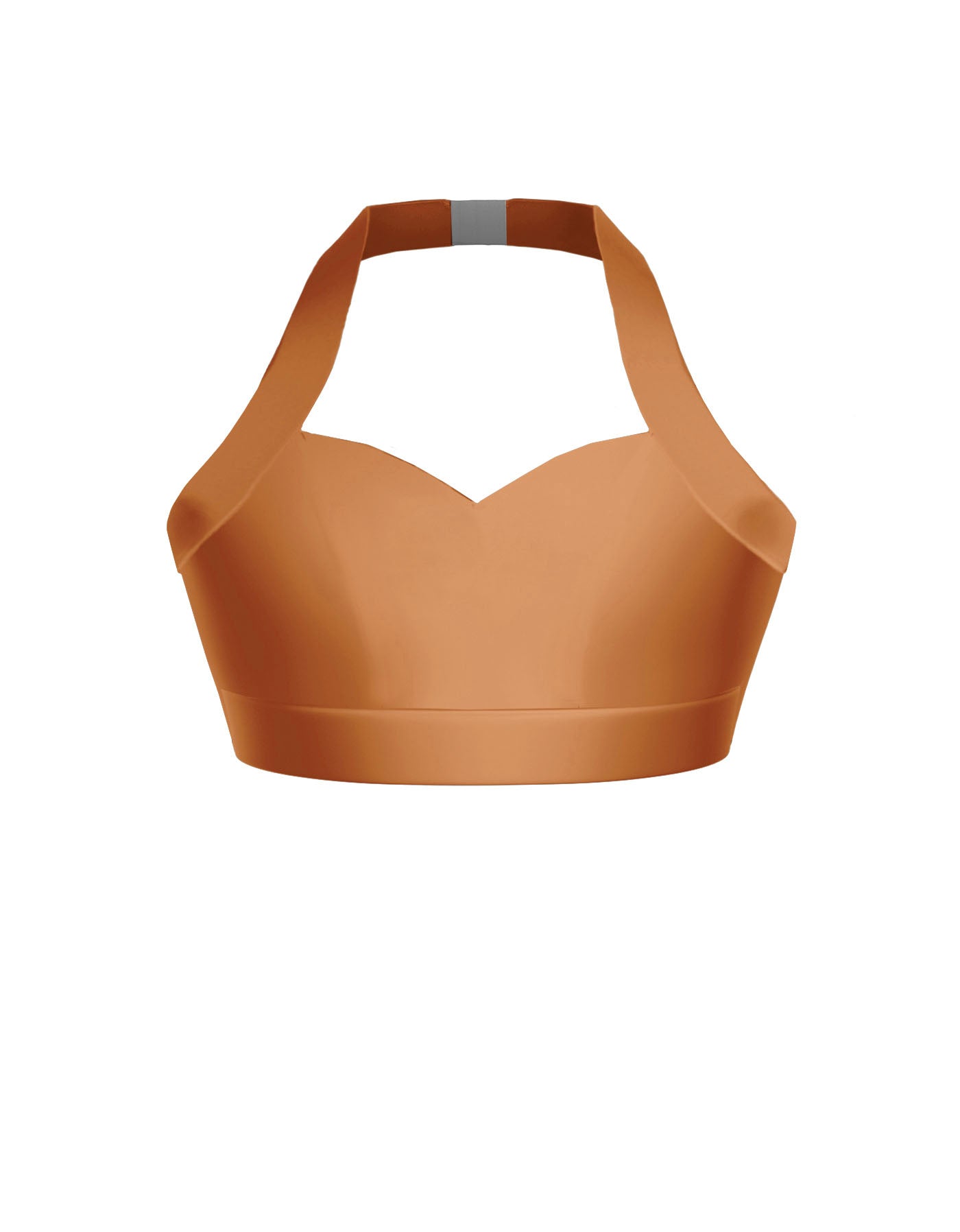 Solid Lycra Halter Sweetheart Bra