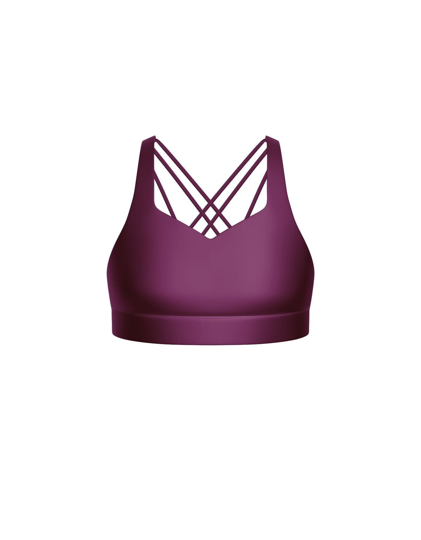 Solid Lycra Sweetheart Crop