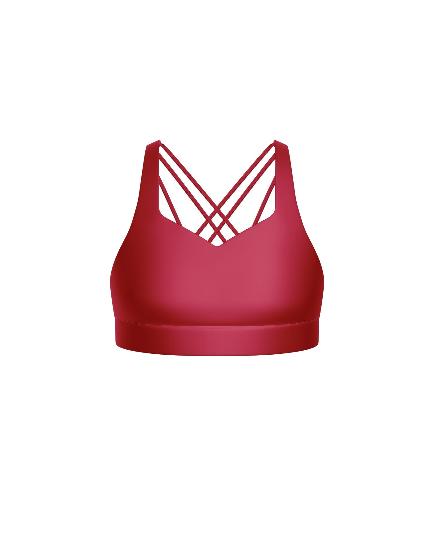 Solid Lycra Sweetheart Crop