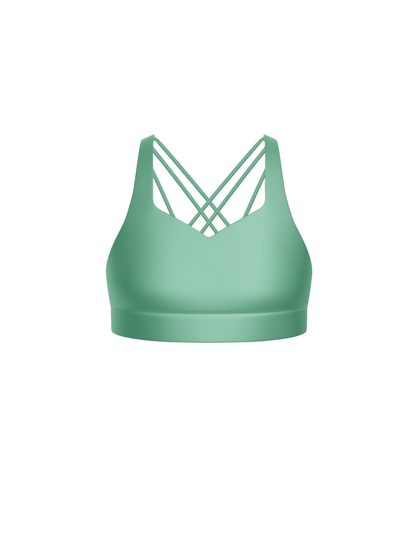 Solid Lycra Sweetheart Crop