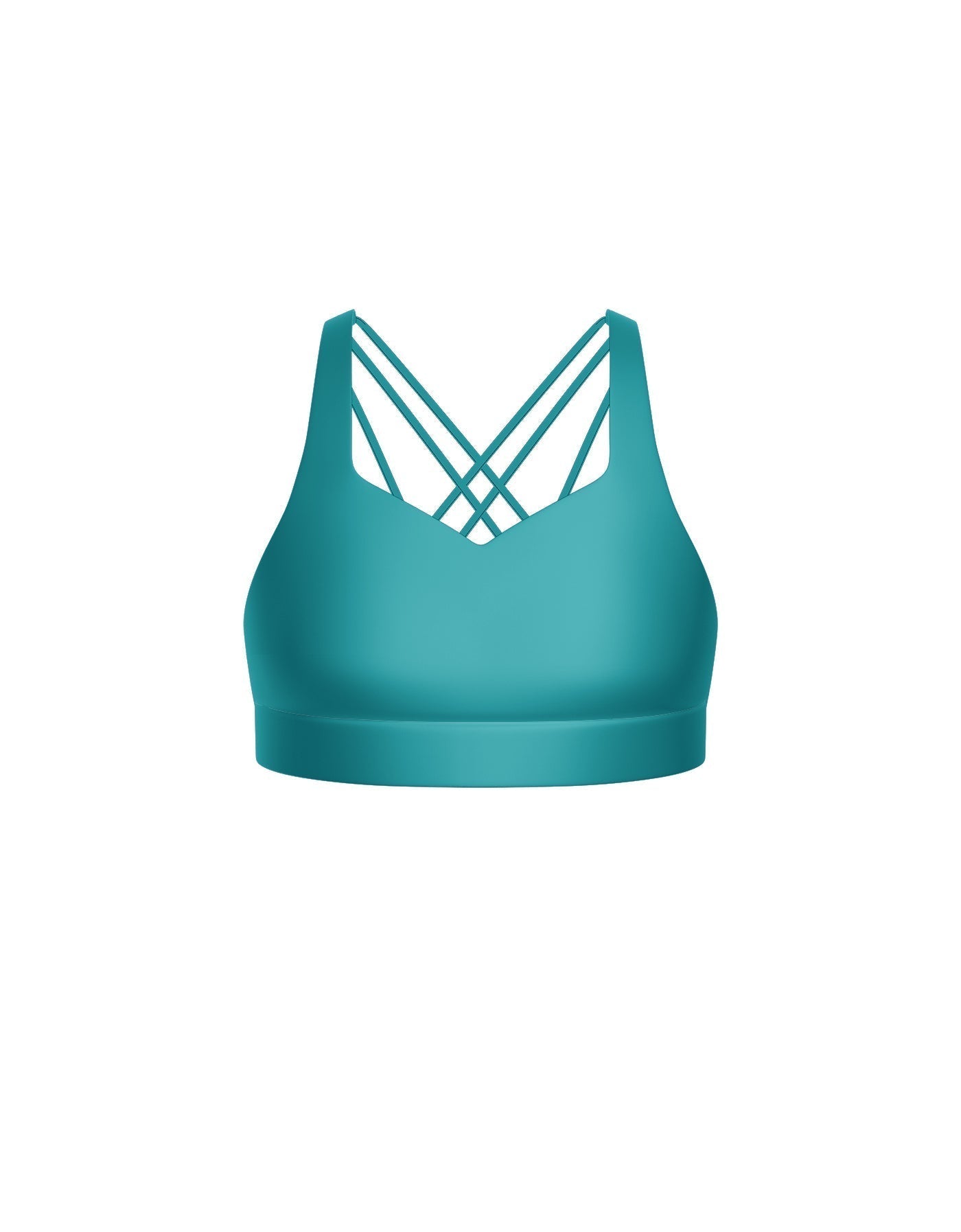 Solid Lycra Sweetheart Crop