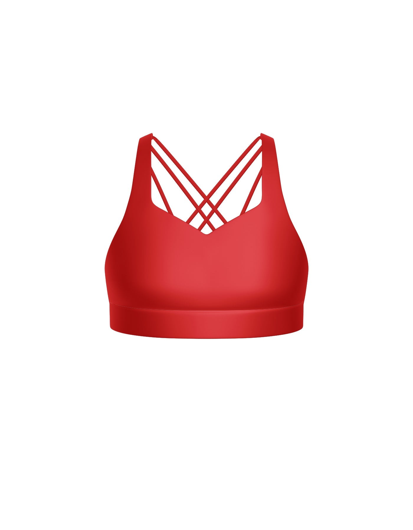 Solid Lycra Sweetheart Crop