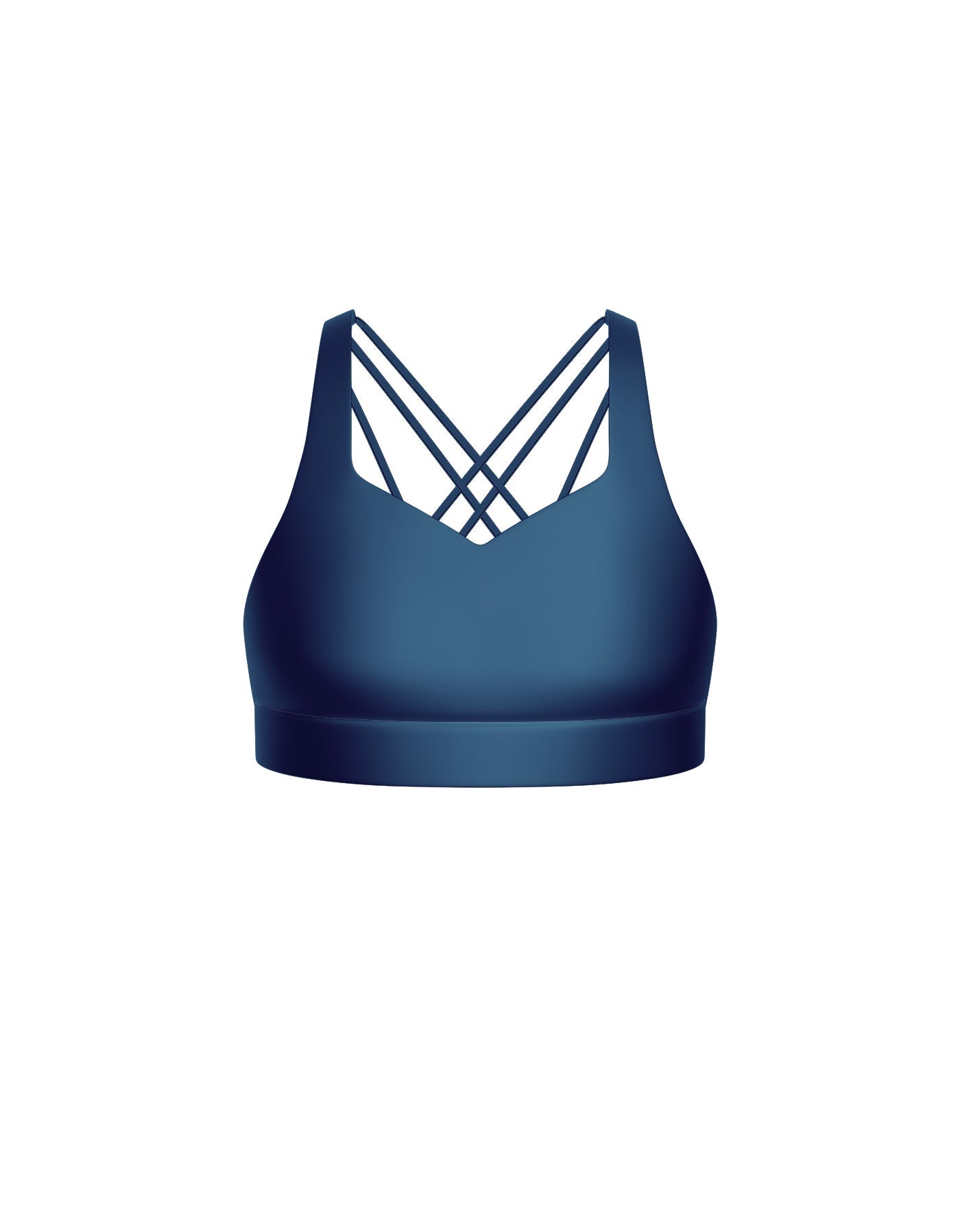 Solid Lycra Sweetheart Crop
