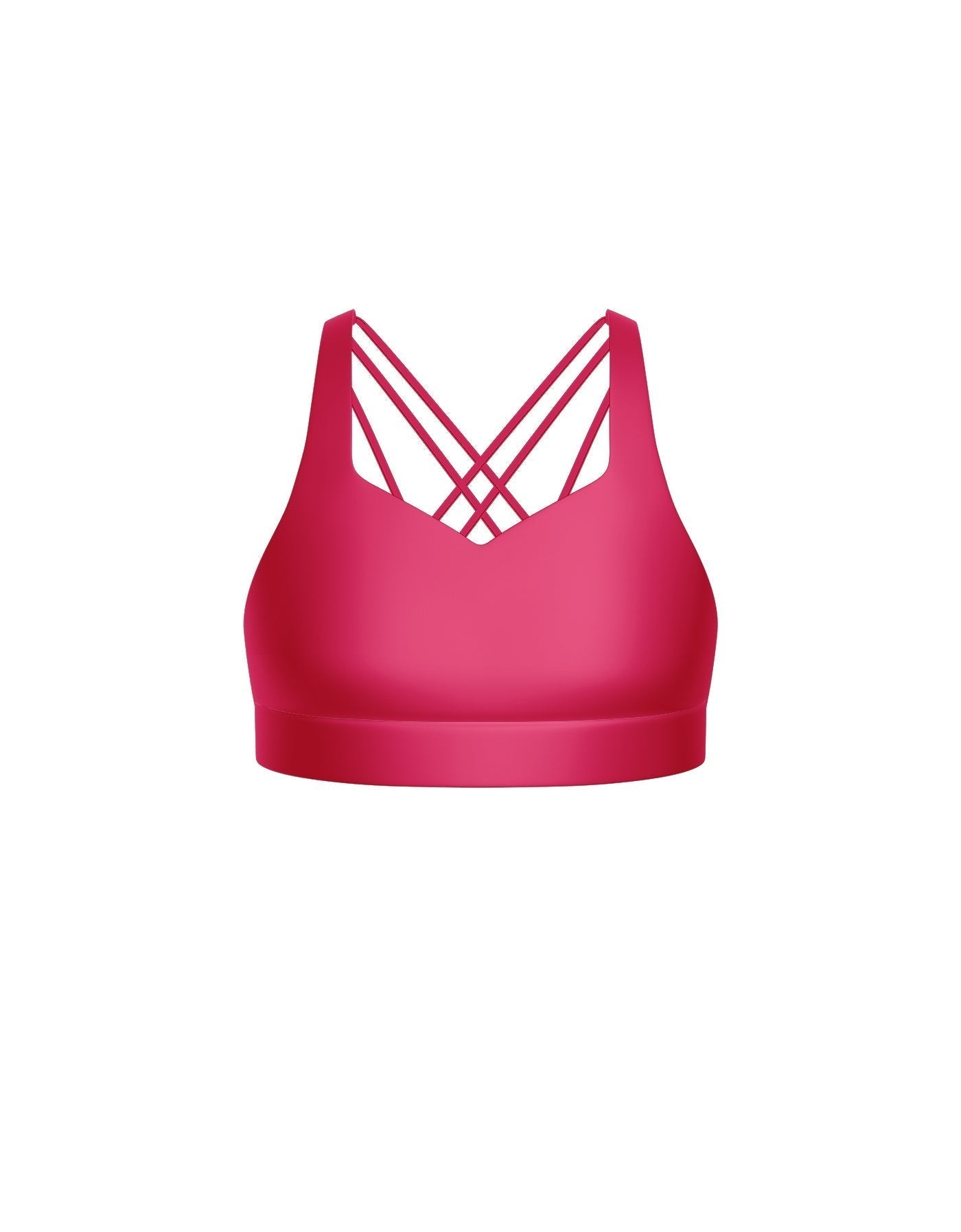 Solid Lycra Sweetheart Crop