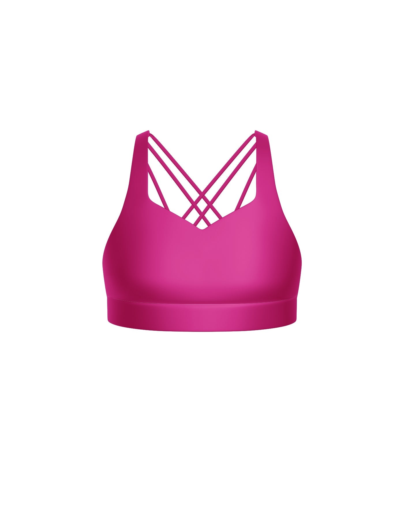 Solid Lycra Sweetheart Crop