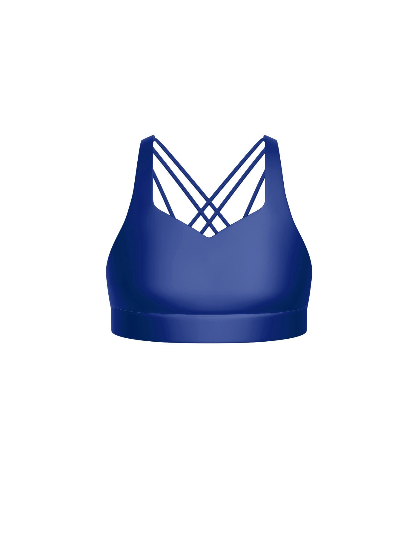 Solid Lycra Sweetheart Crop