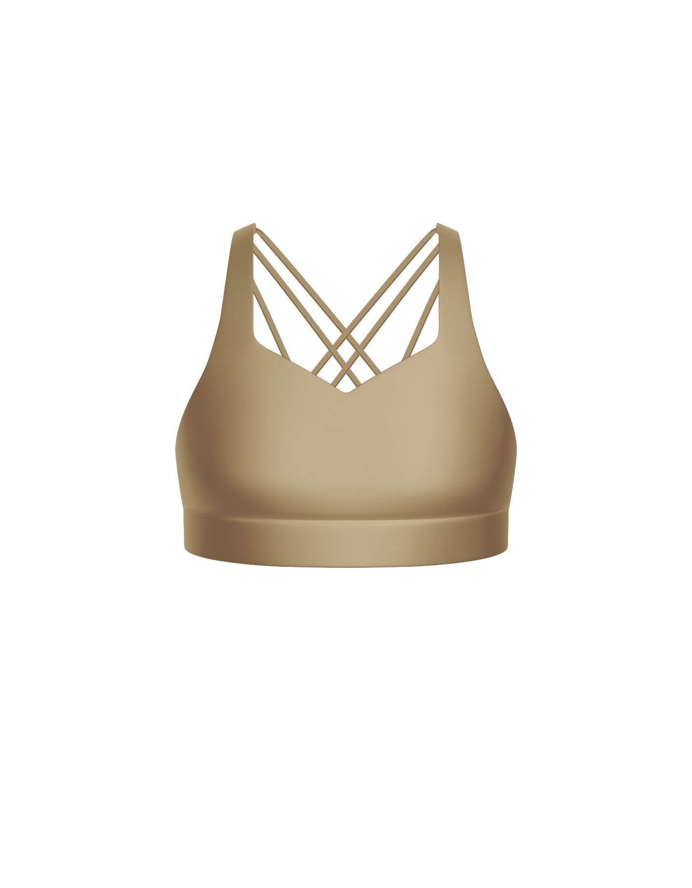 Solid Lycra Sweetheart Crop