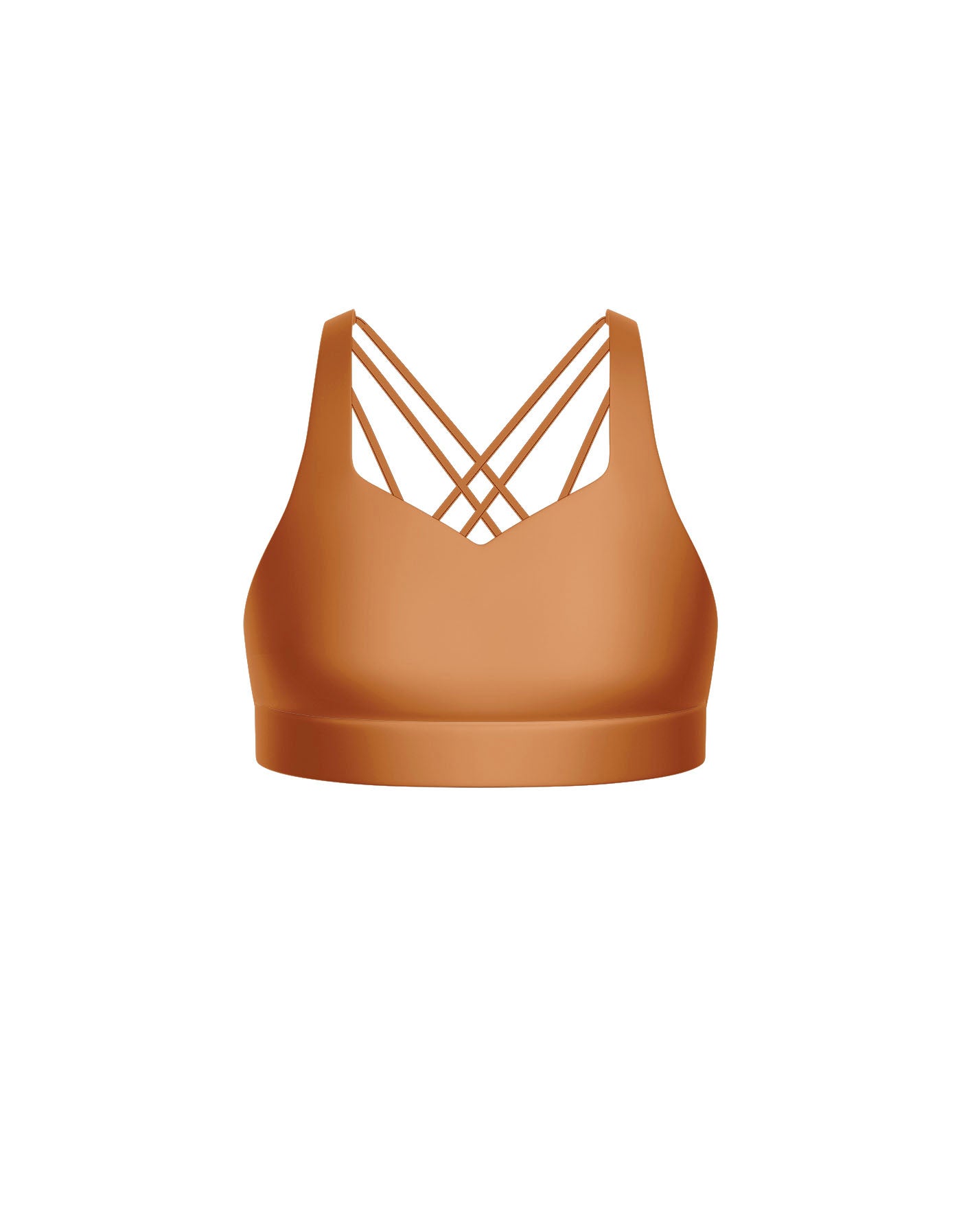 Solid Lycra Sweetheart Crop