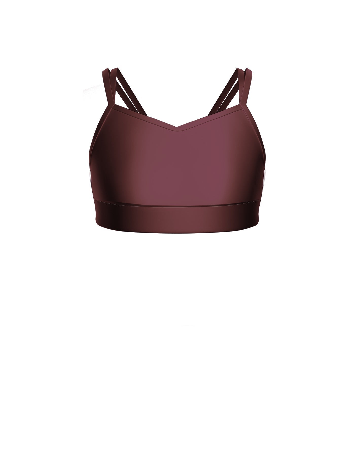 Solid Lycra Sweetheart Double Strap Halter Bra