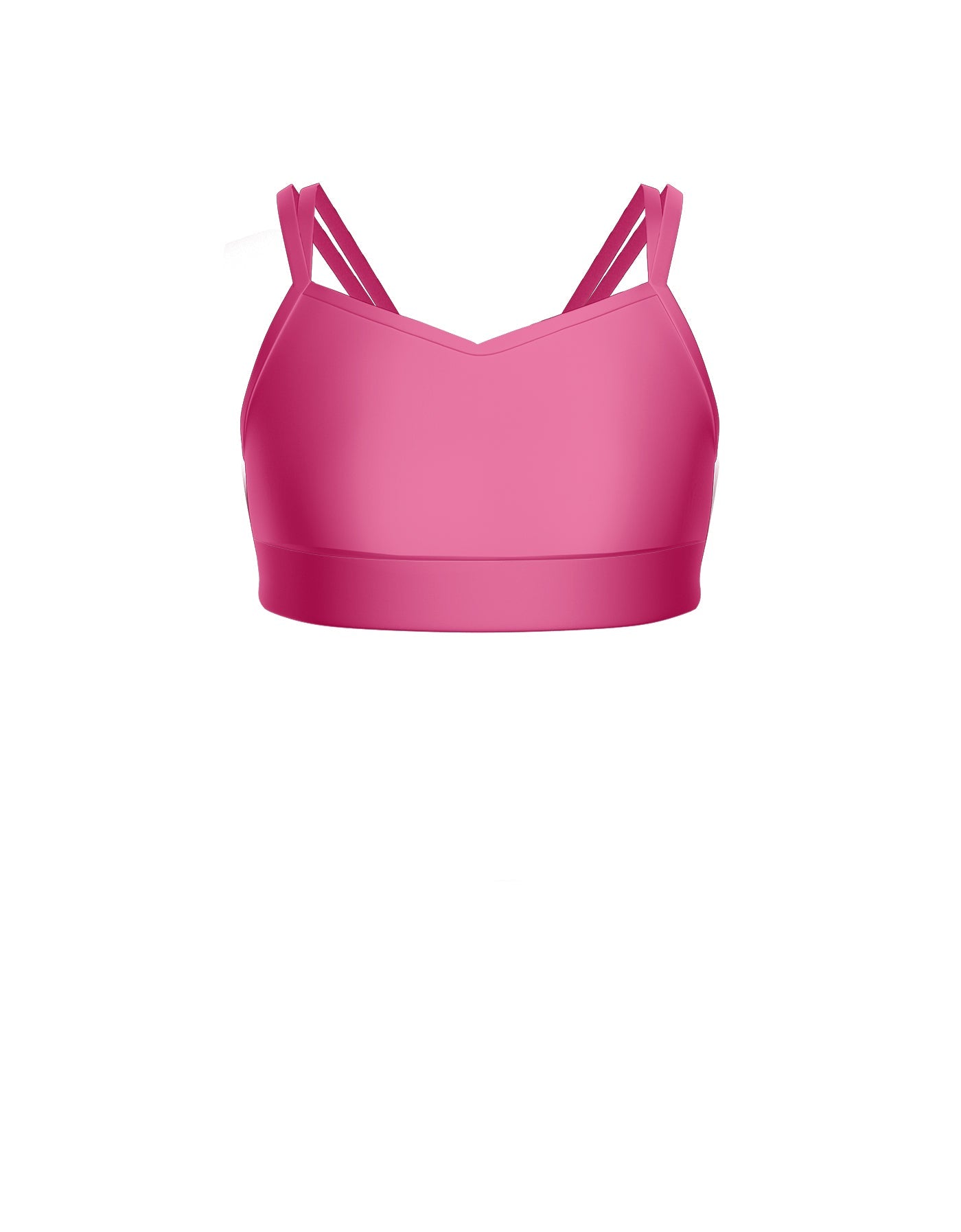 Solid Lycra Sweetheart Double Strap Halter Bra