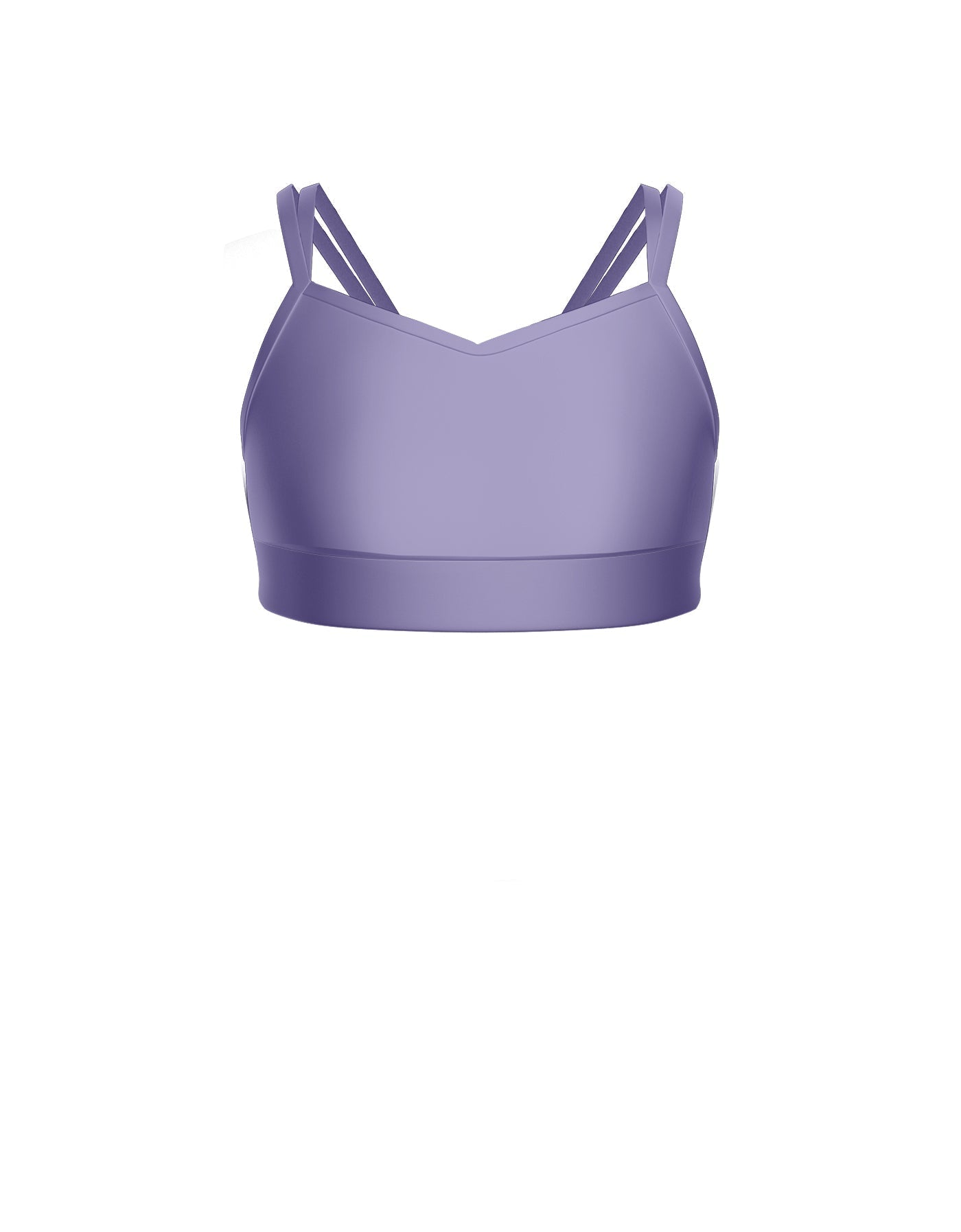 Solid Lycra Sweetheart Double Strap Halter Bra