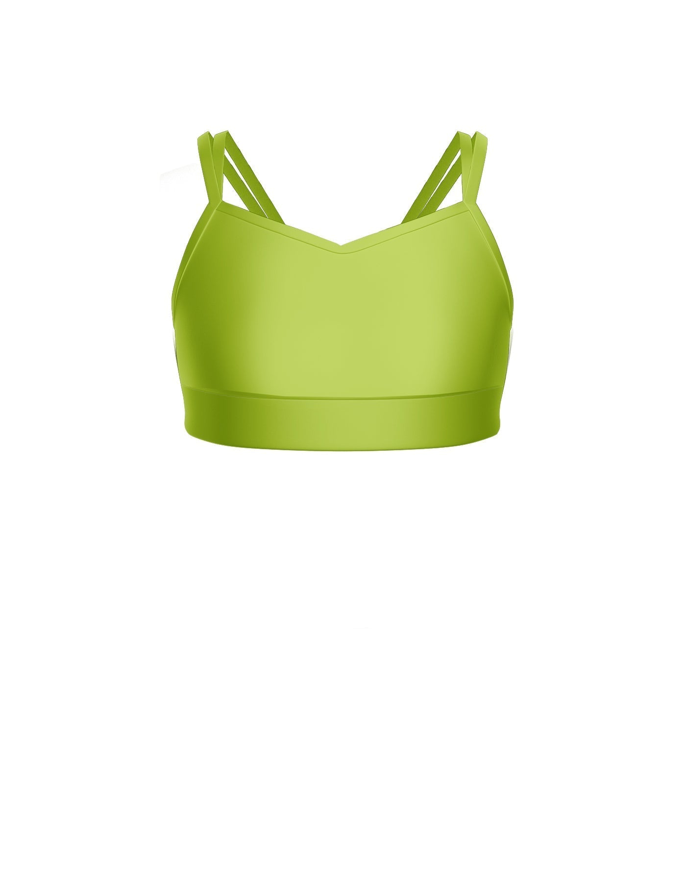 Solid Lycra Sweetheart Double Strap Halter Bra