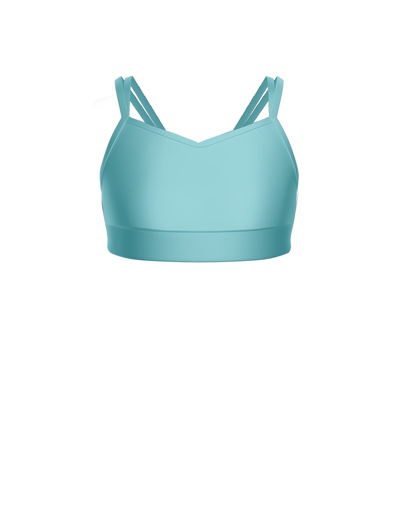 Solid Lycra Sweetheart Double Strap Halter Bra