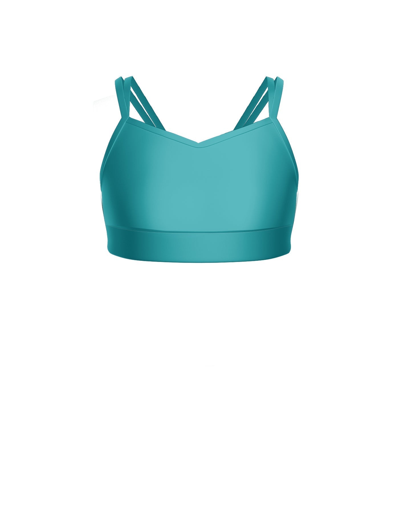 Solid Lycra Sweetheart Double Strap Halter Bra