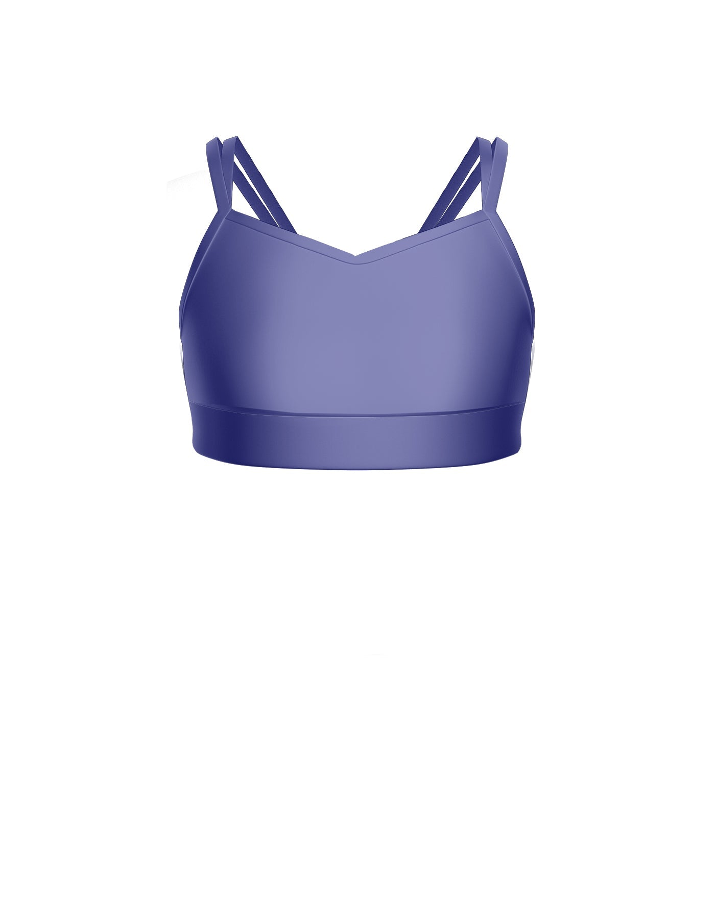 Solid Lycra Sweetheart Double Strap Halter Bra