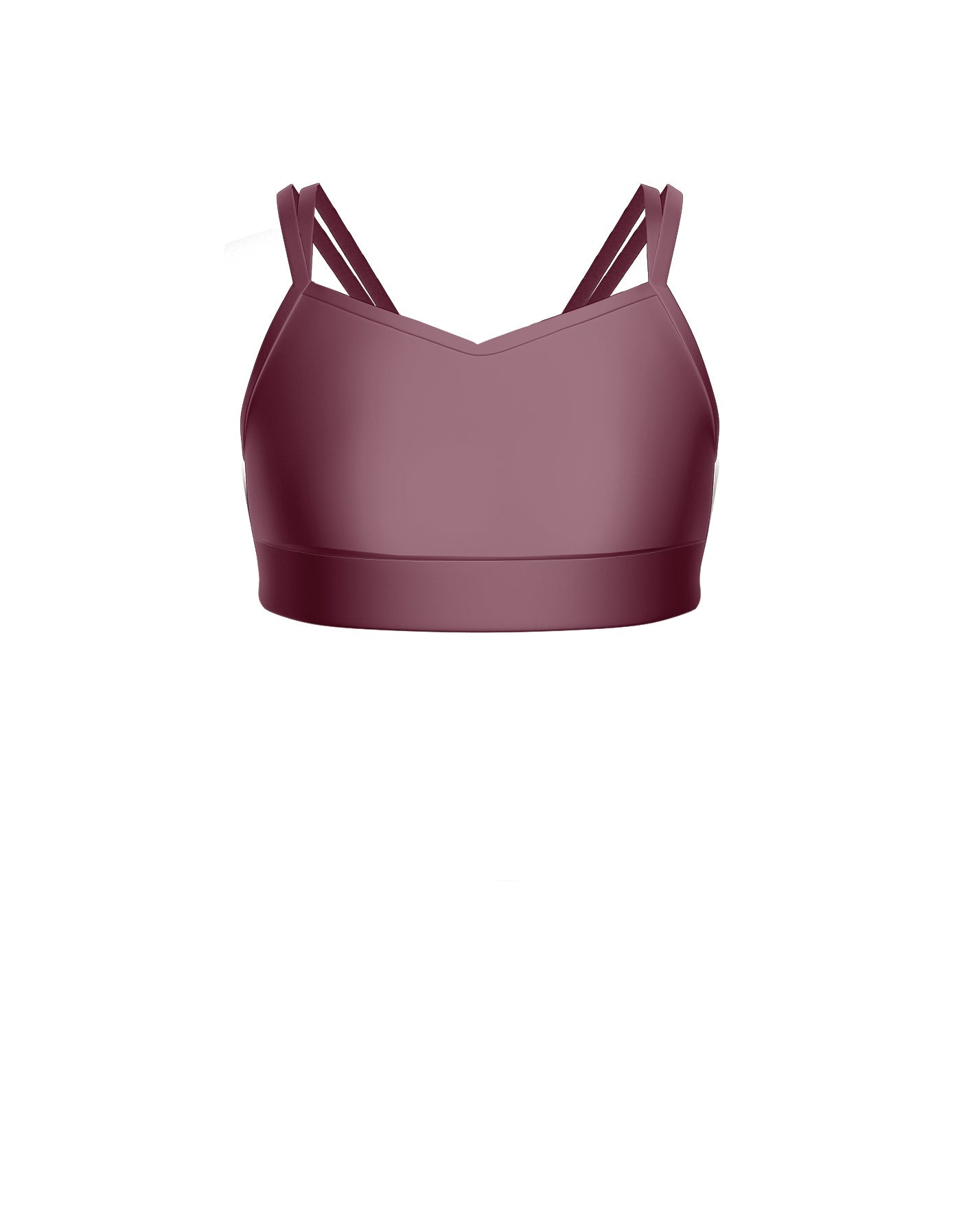 Solid Lycra Sweetheart Double Strap Halter Bra