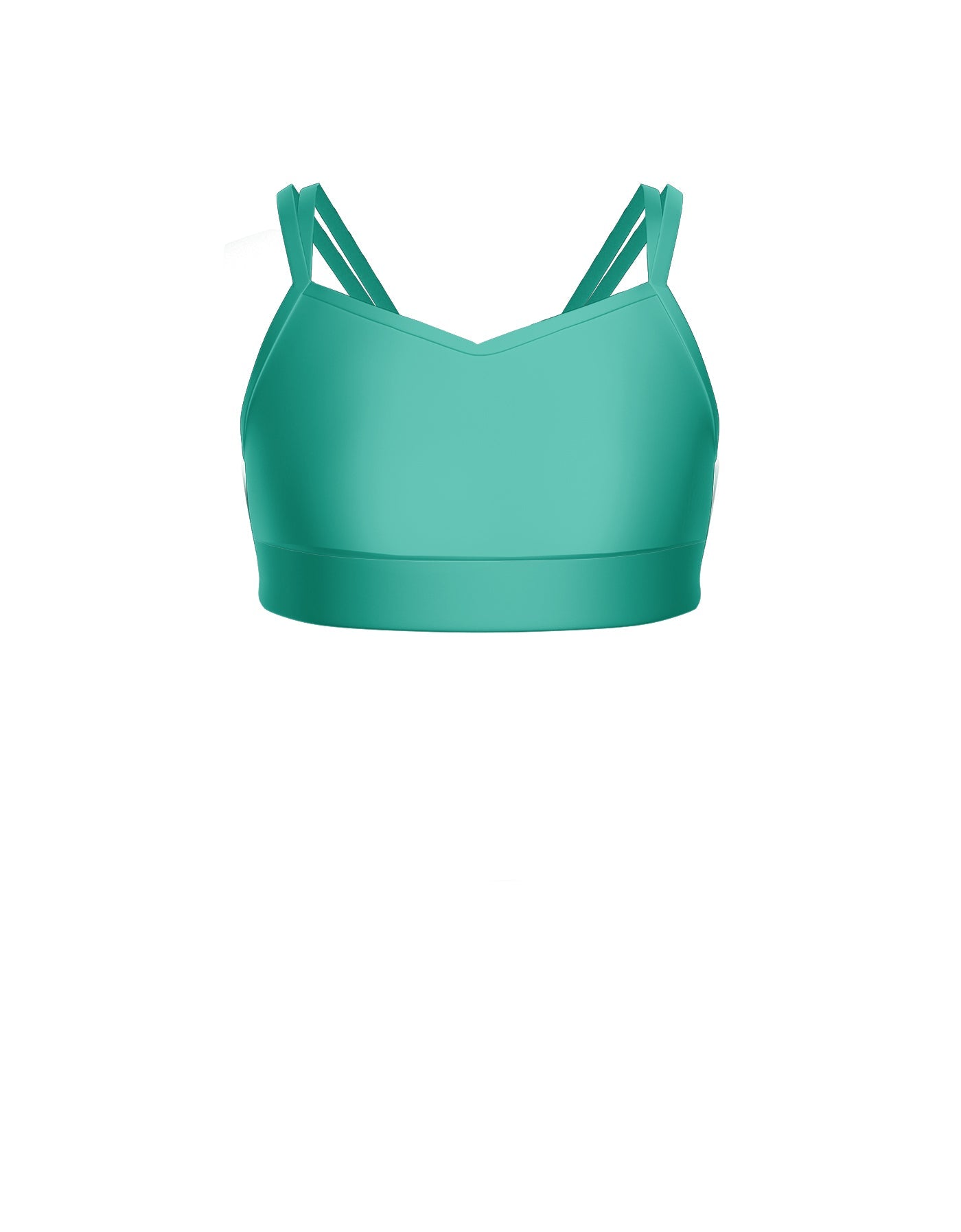 Solid Lycra Sweetheart Double Strap Halter Bra