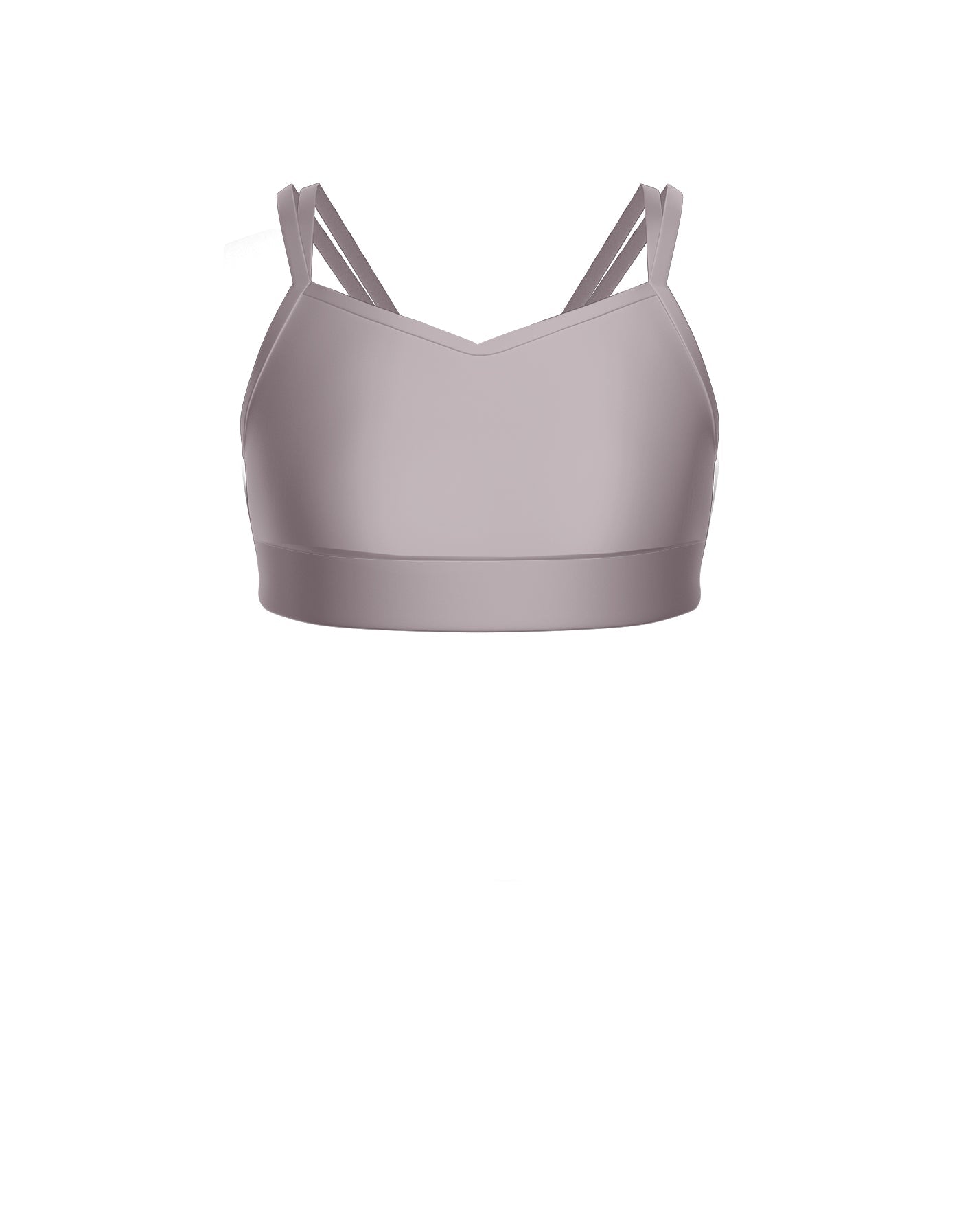 Solid Lycra Sweetheart Double Strap Halter Bra