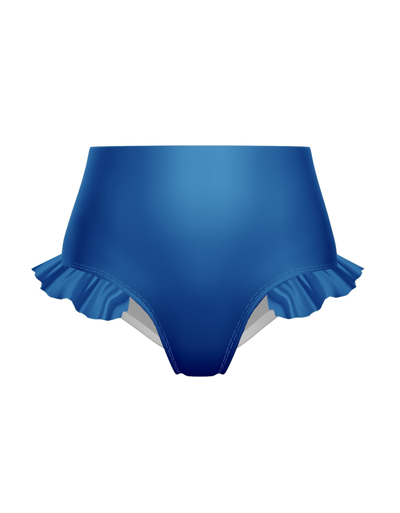 Solid Lycra High Rise Panty with Ruffle
