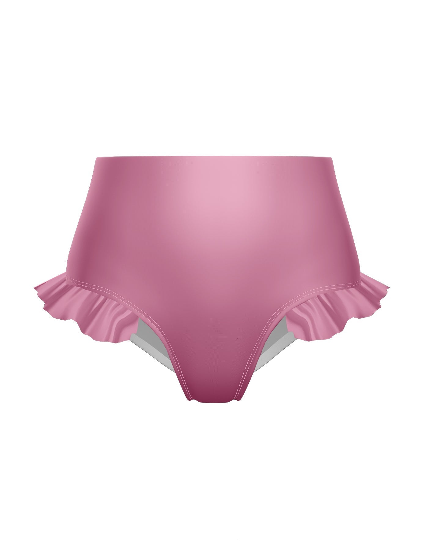 Solid Lycra High Rise Panty with Ruffle