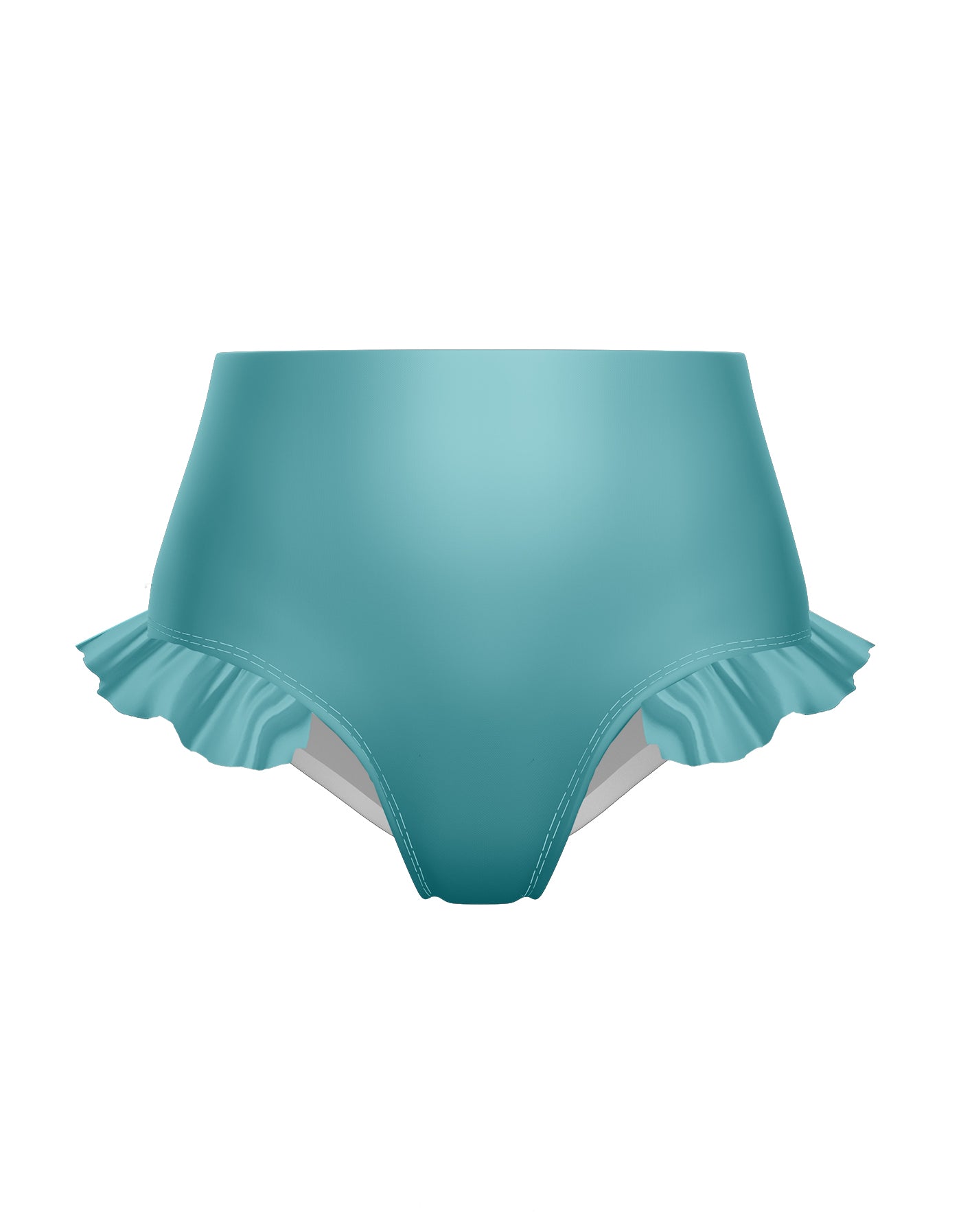 Solid Lycra High Rise Panty with Ruffle