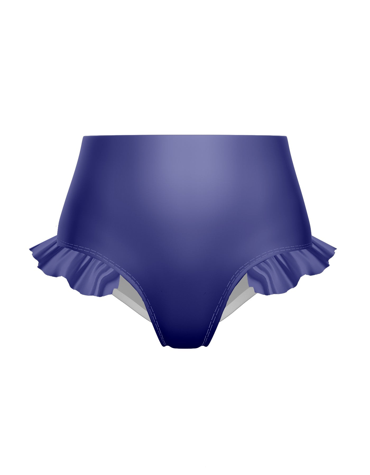 Solid Lycra High Rise Panty with Ruffle