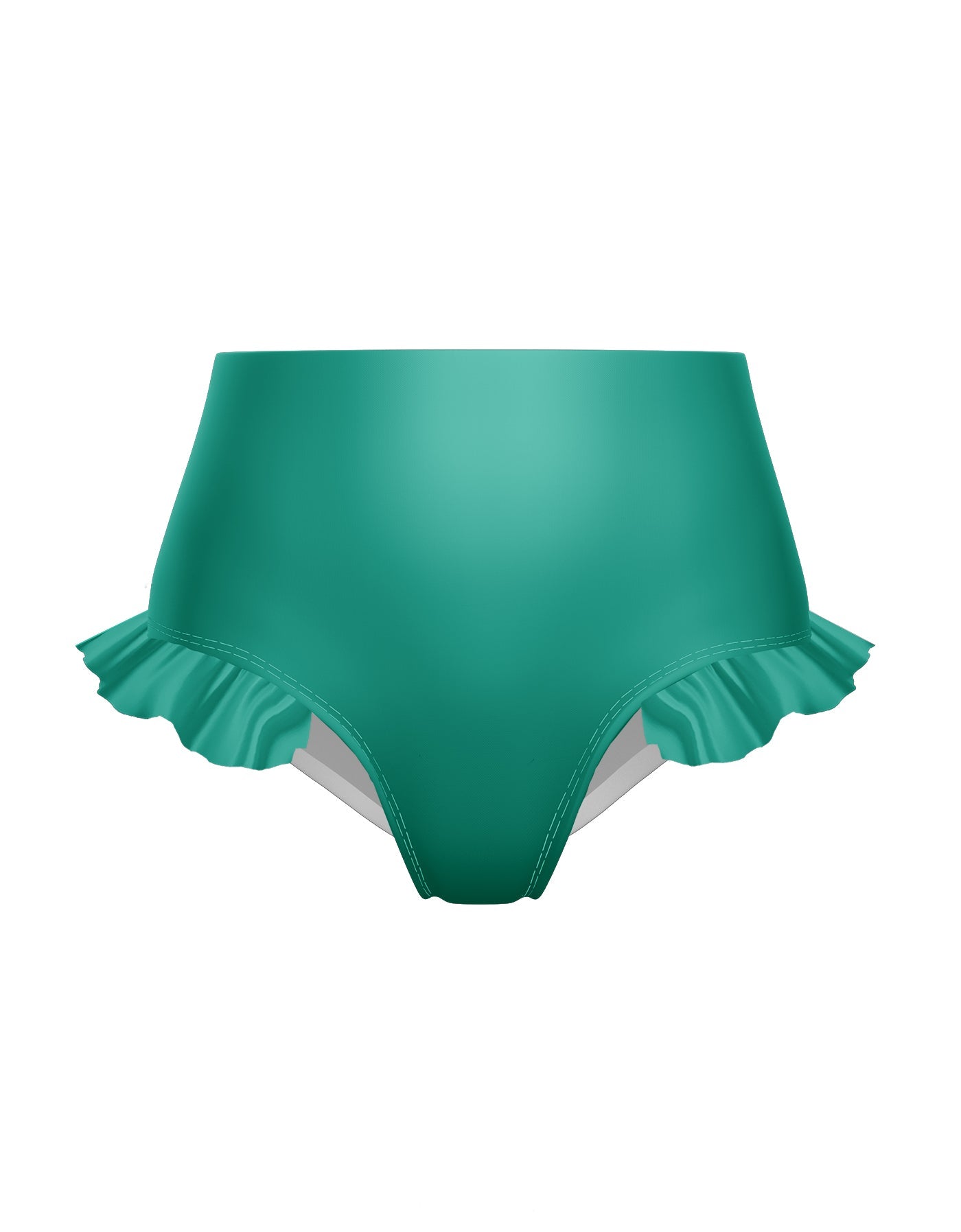 Solid Lycra High Rise Panty with Ruffle