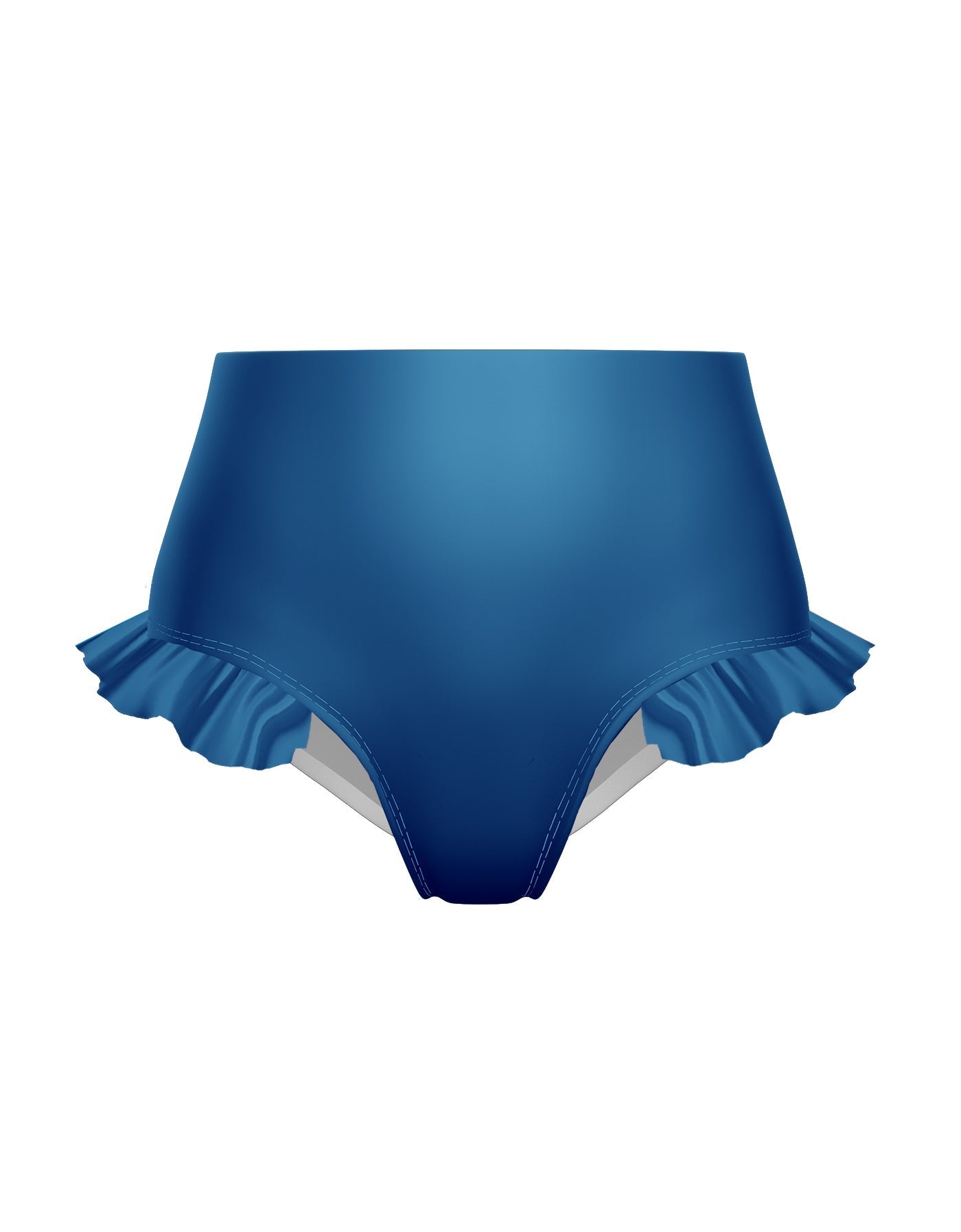 Solid Lycra High Rise Panty with Ruffle