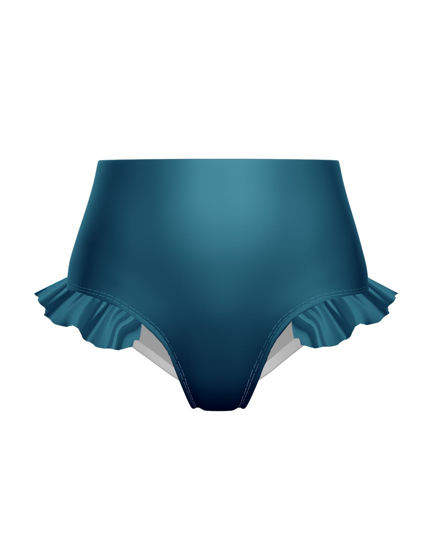 Solid Lycra High Rise Panty with Ruffle