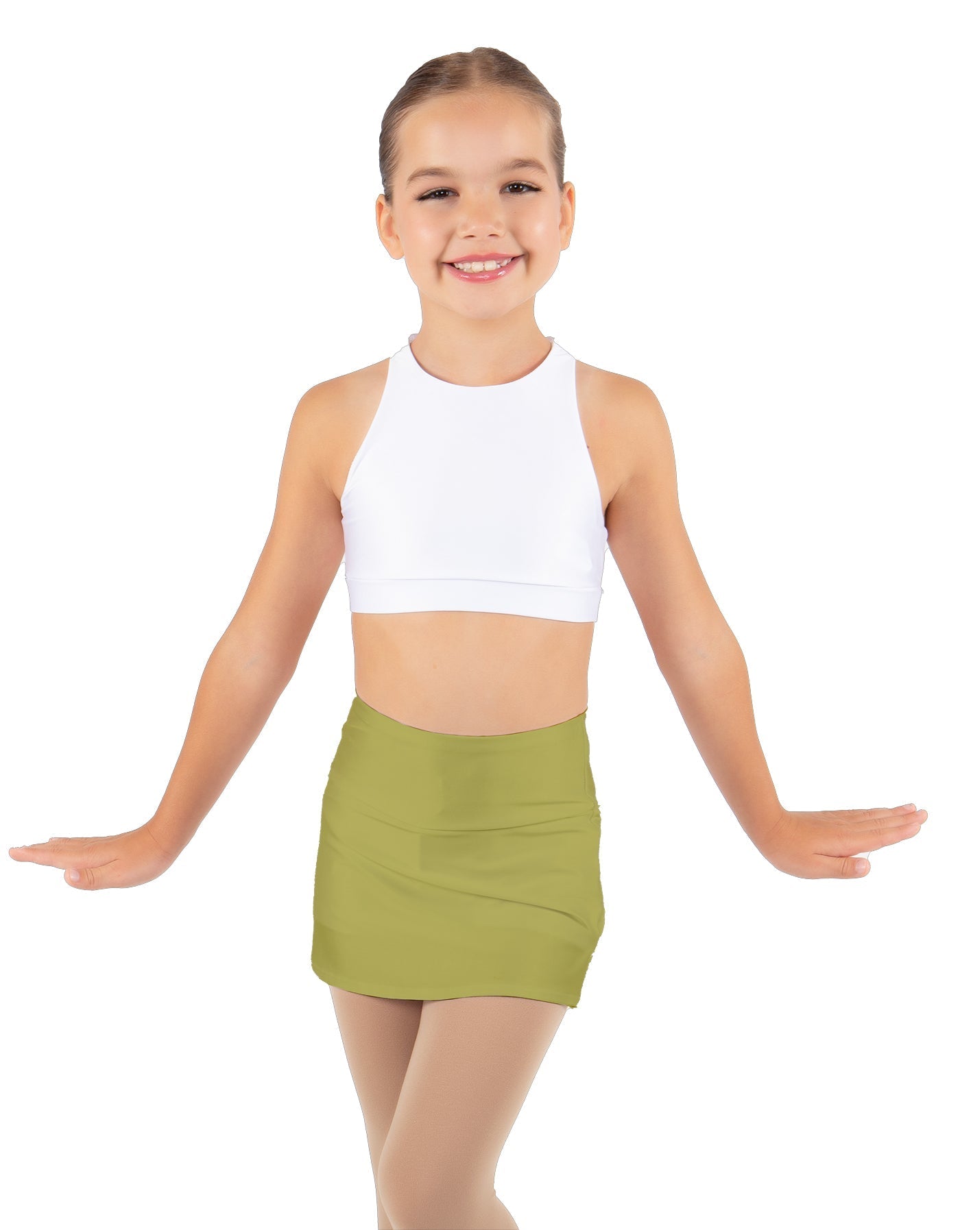 Solid Lycra Cheer Skort