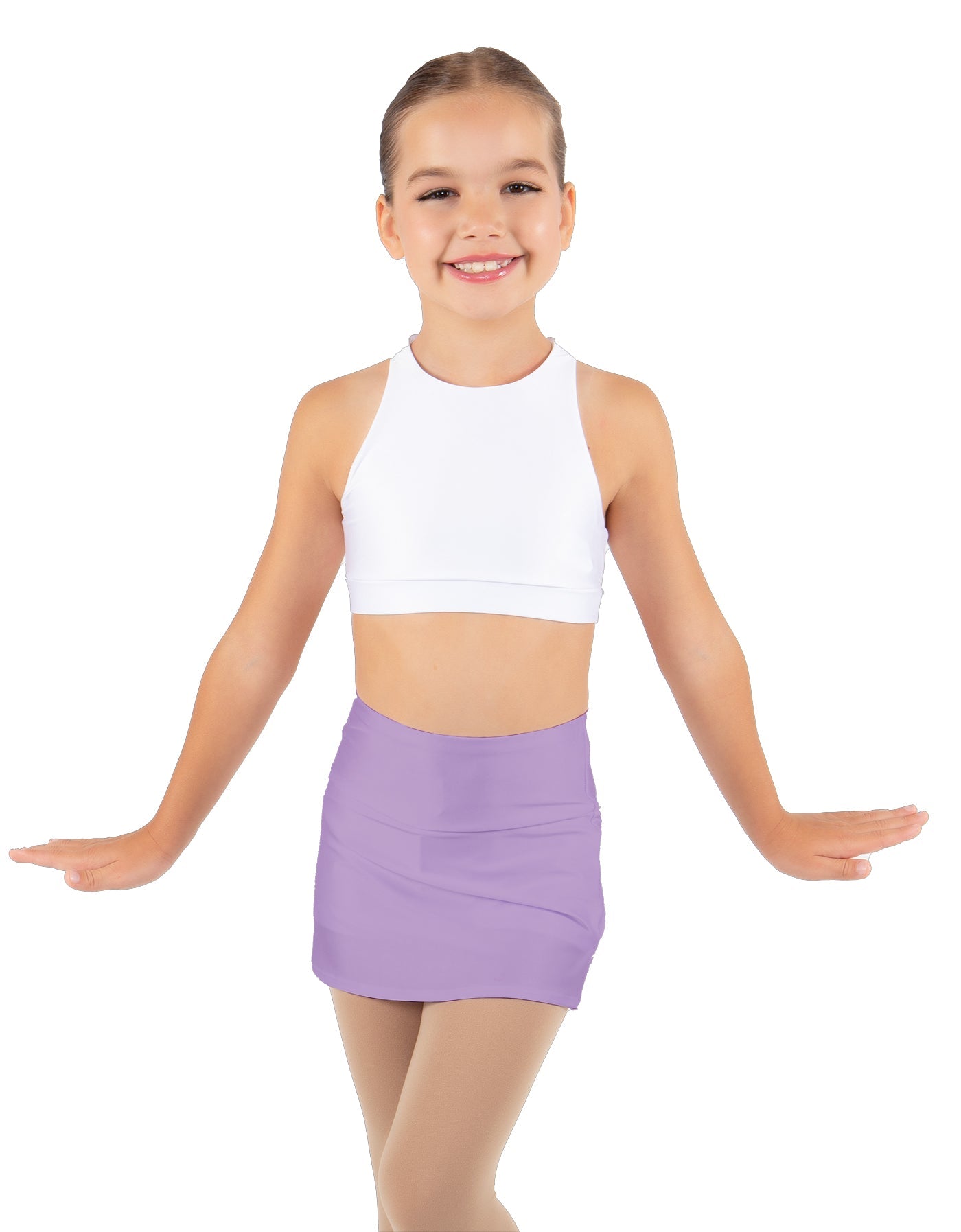 Solid Lycra Cheer Skort