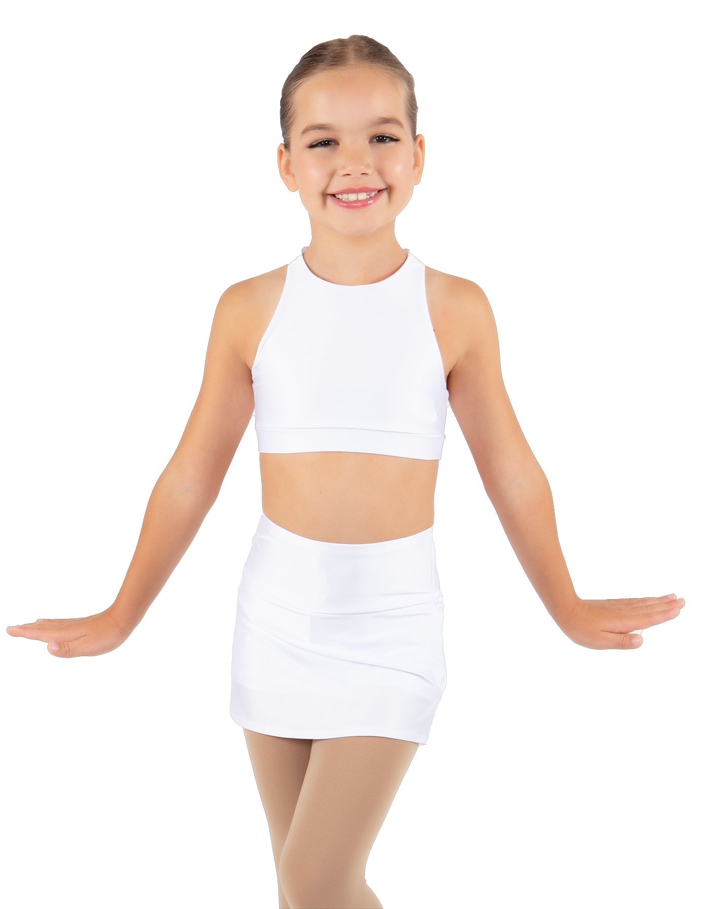 Solid Lycra Cheer Skort