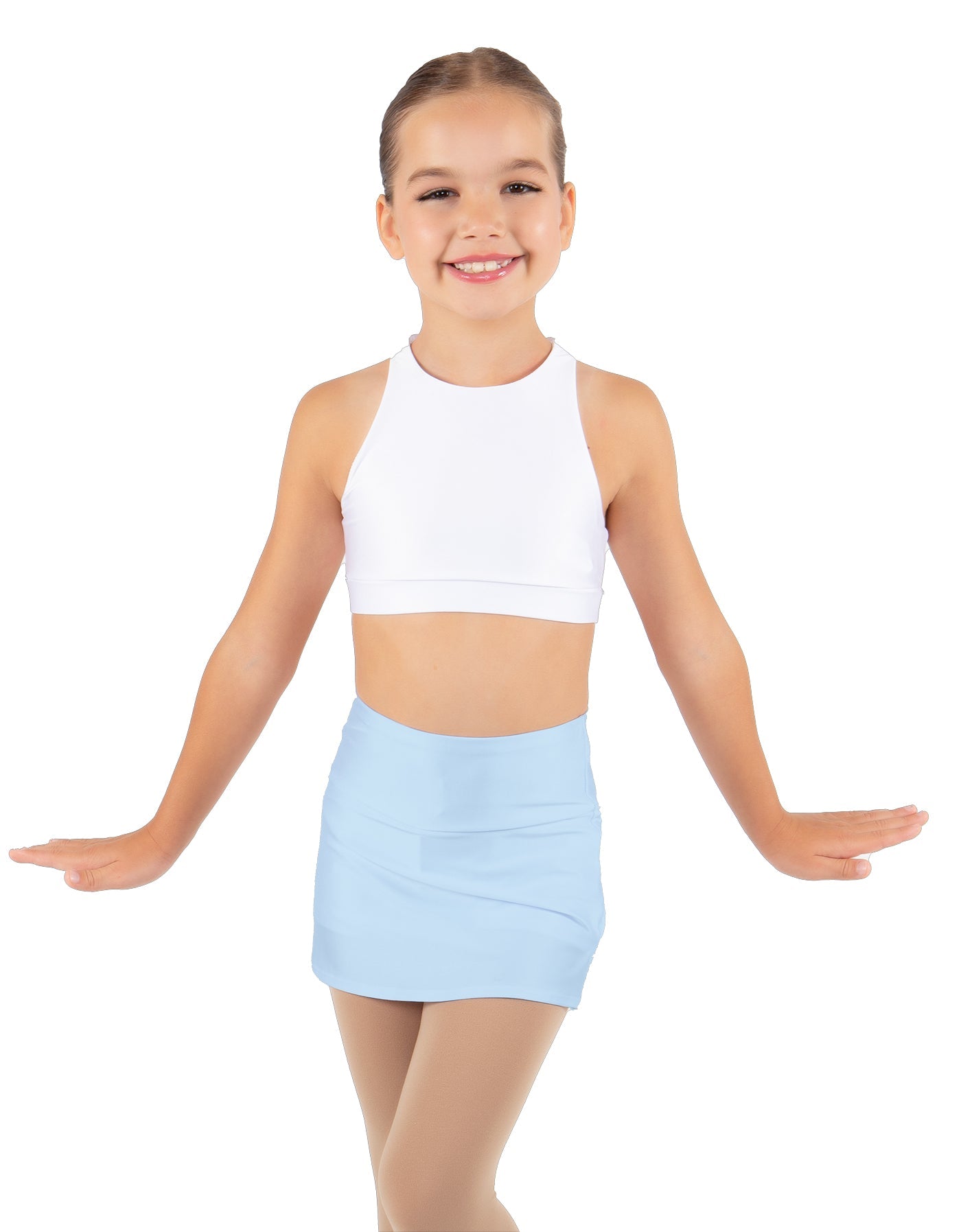 Solid Lycra Cheer Skort