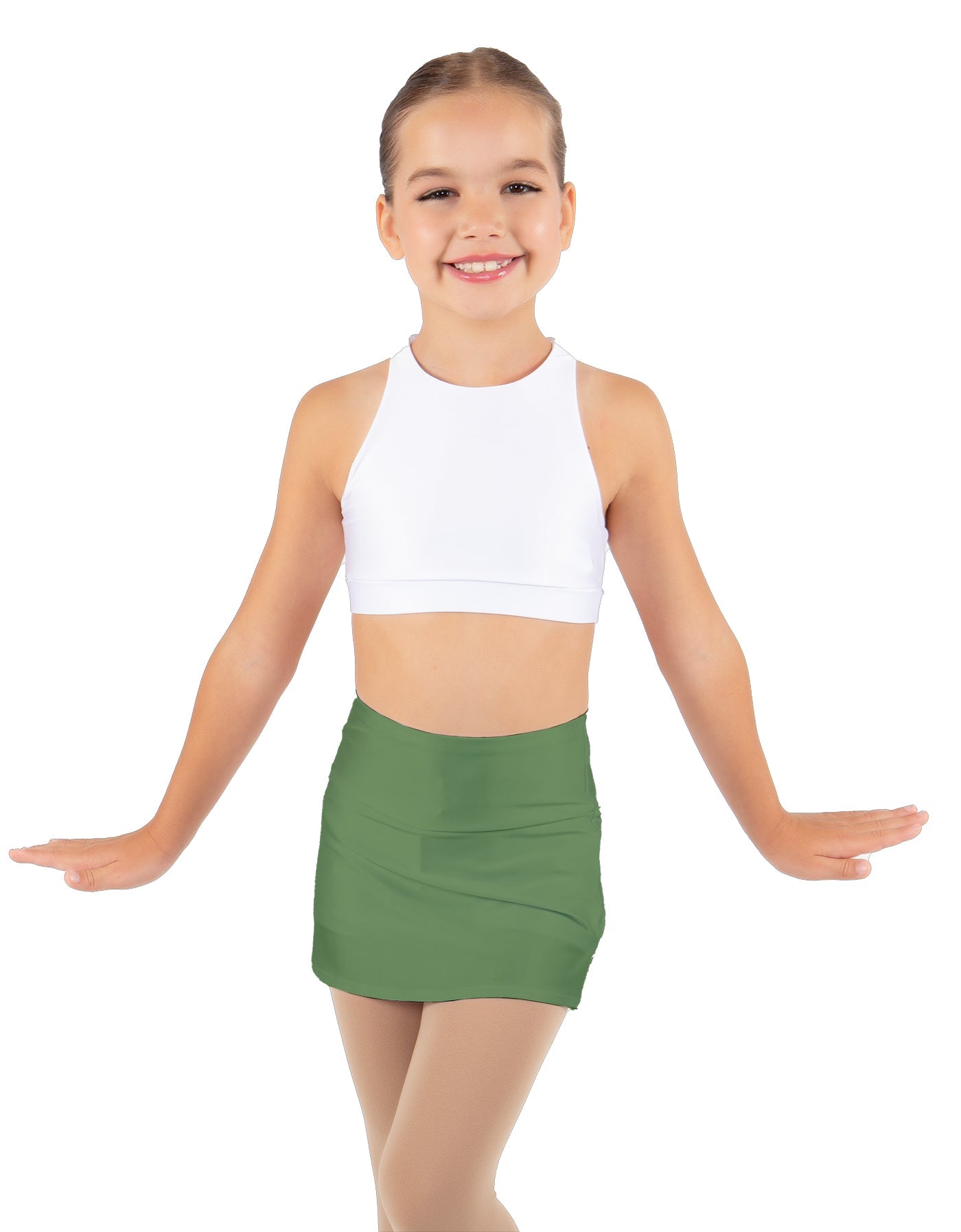 Solid Lycra Cheer Skort