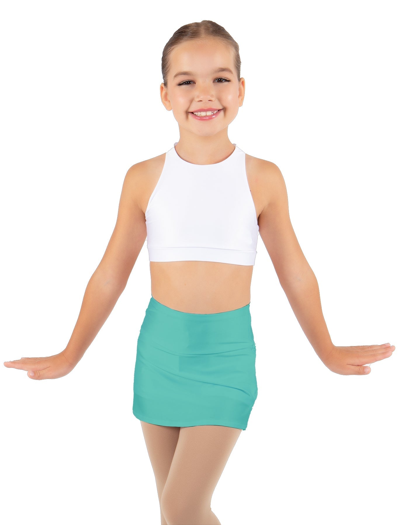 Solid Lycra Cheer Skort